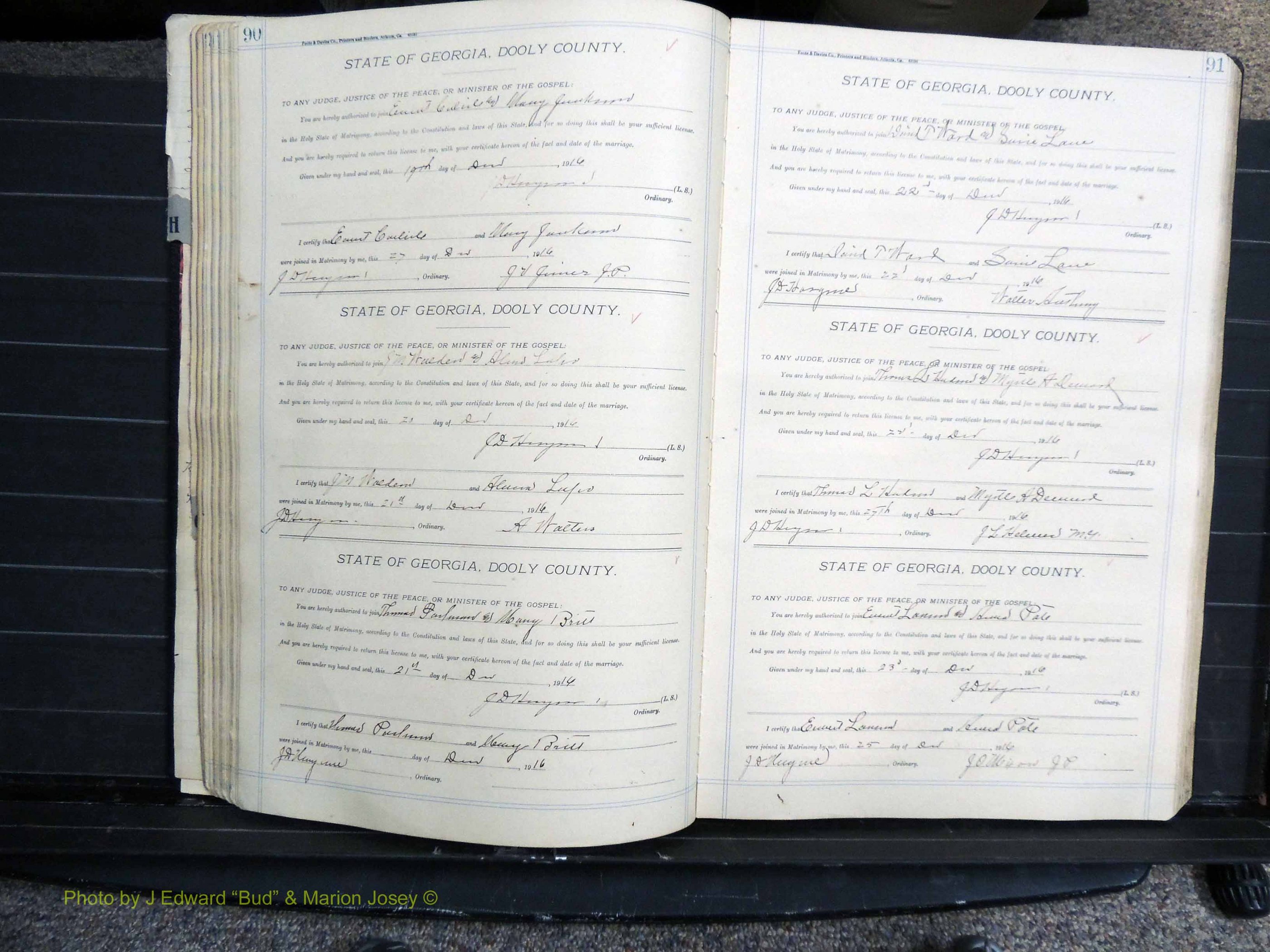 Dooly Co, GA, Marriages, Book, G, 1913-1930 pg 090-091.JPG