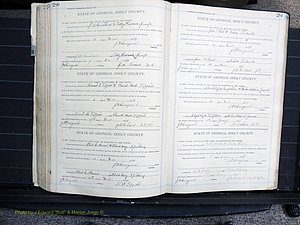 Dooly Co, GA, Marriages, Book, G, 1913-1930 pg 286-287.JPG
