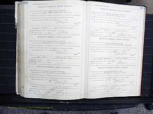 Dooly Co, GA, Marriages, Book, G, 1913-1930 pg 320-321.JPG