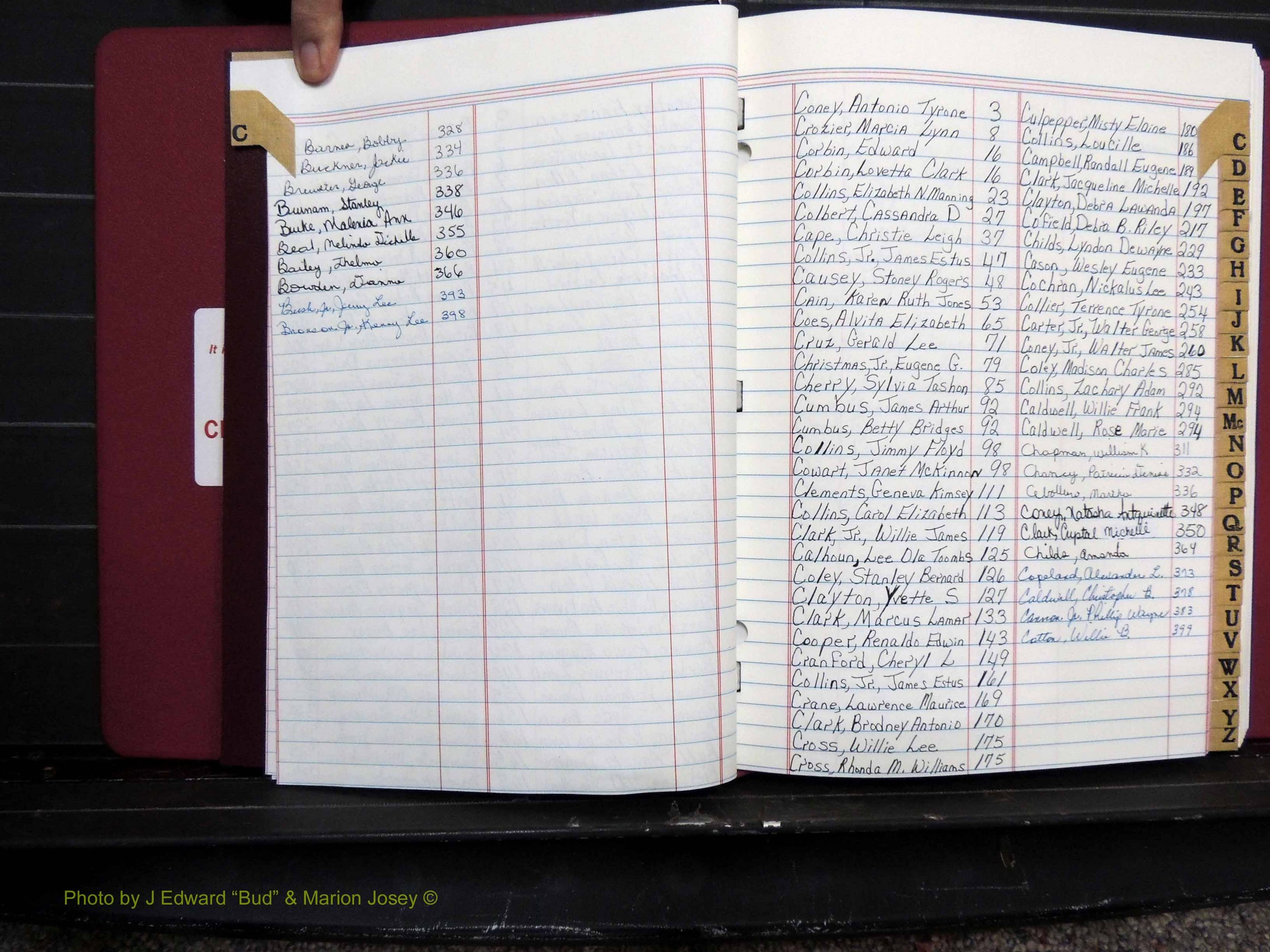 Dooly Co, GA, Marriages, Book, Q, 2005-2010 Index B2 & C, Male & Female.JPG
