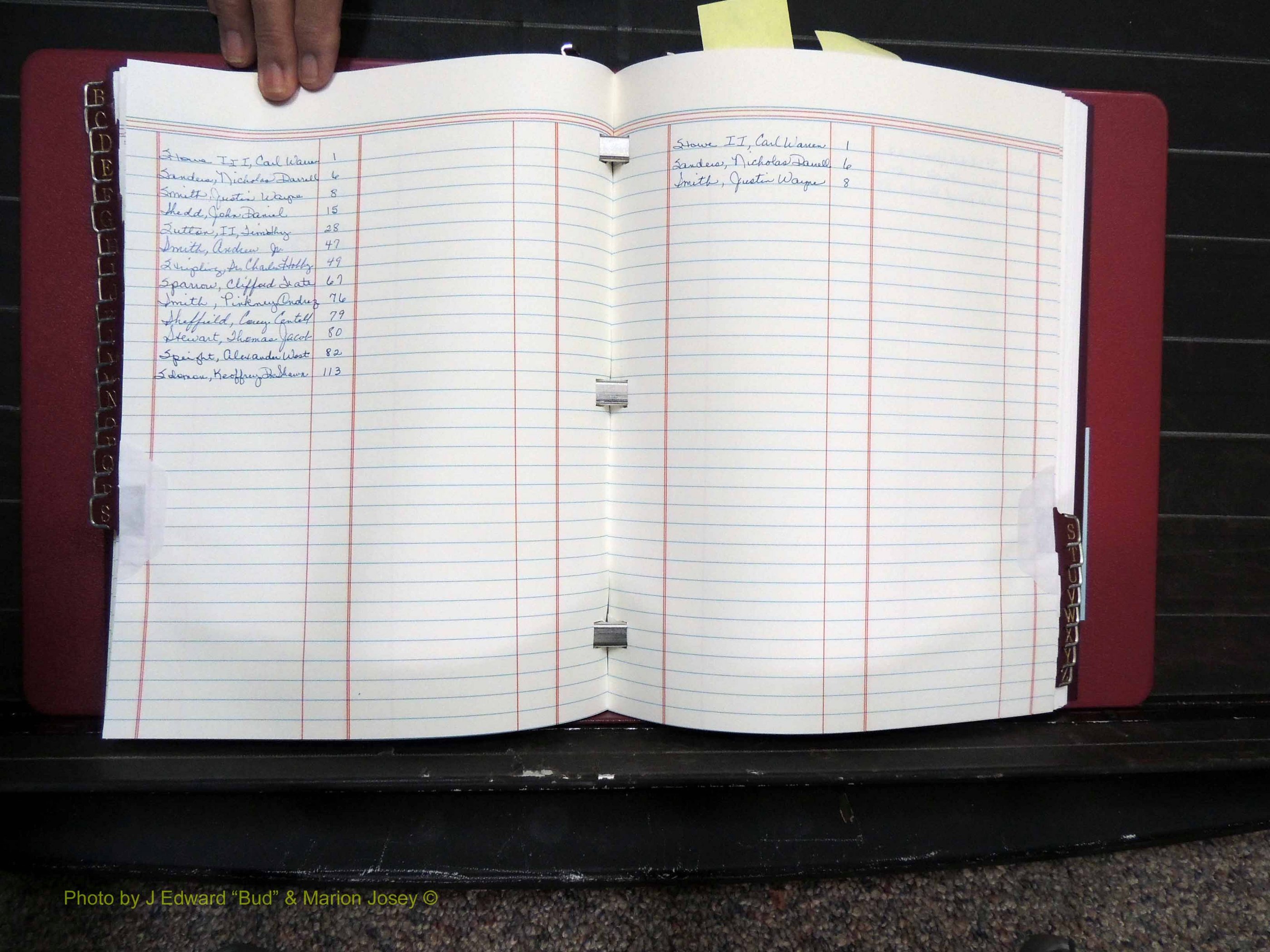 Dooly Co, GA, Marriages, Book, R, 2011-2012 Index S.JPG