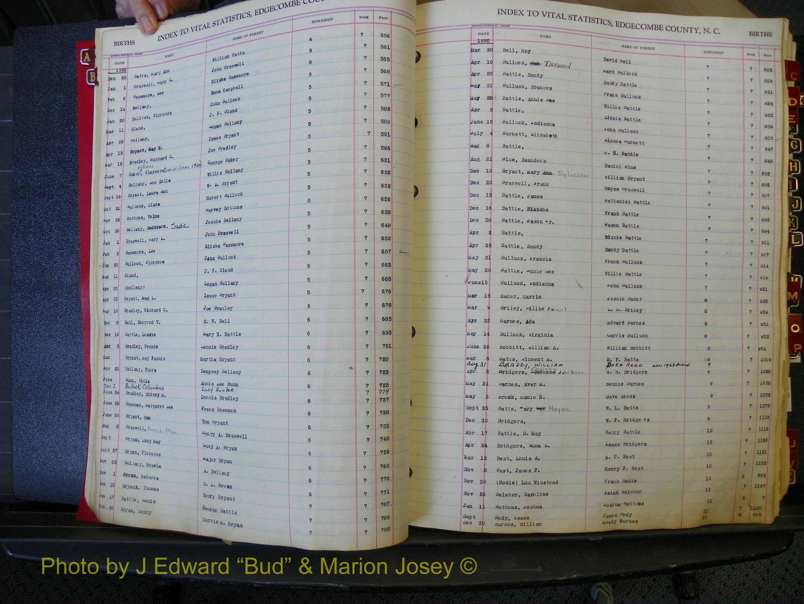 Edgecombe Births, A-Z, 1914-1933 (124).JPG