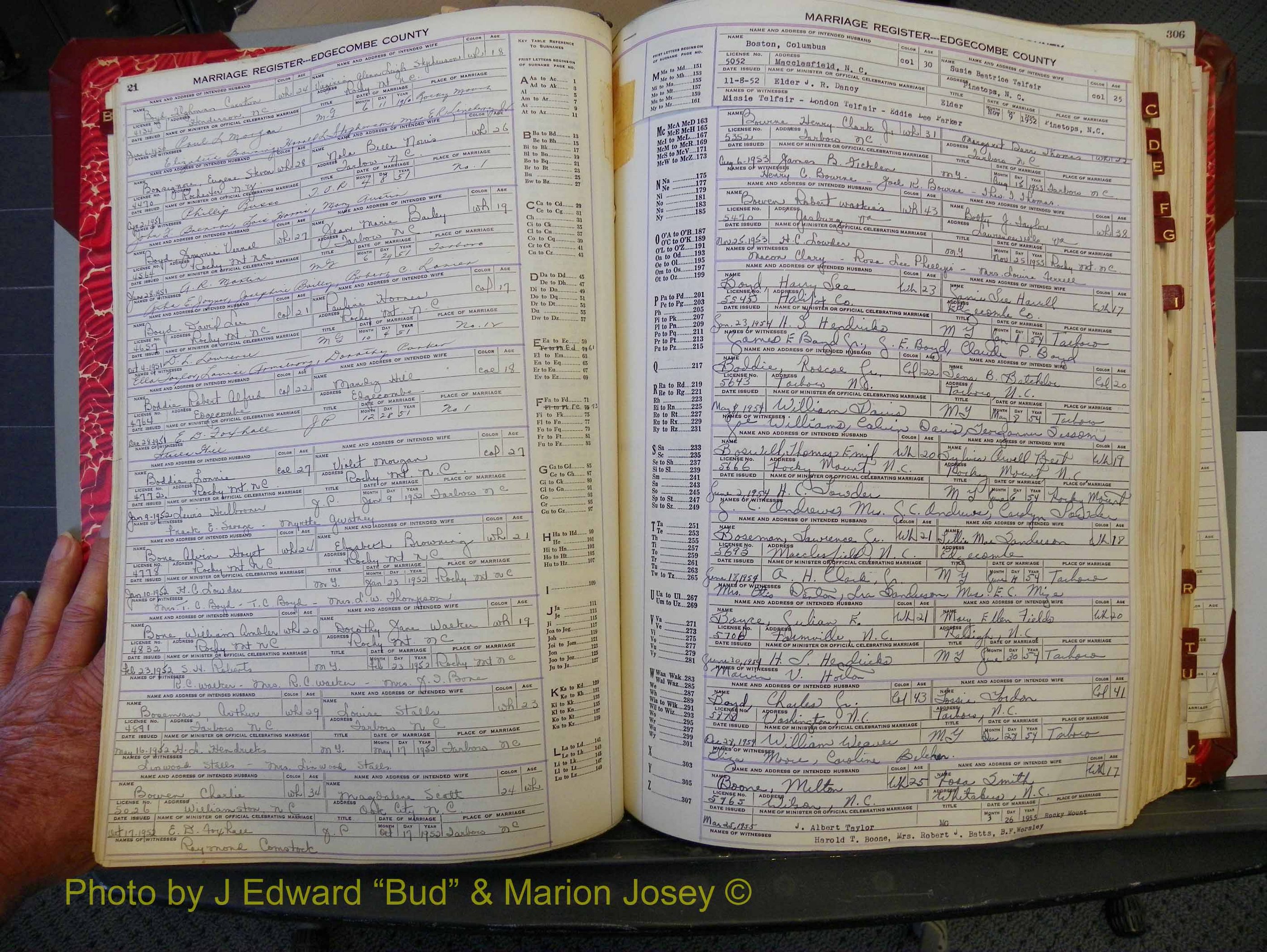 Edgecombe Marriages, A-Z, 1950-1955 (115).JPG
