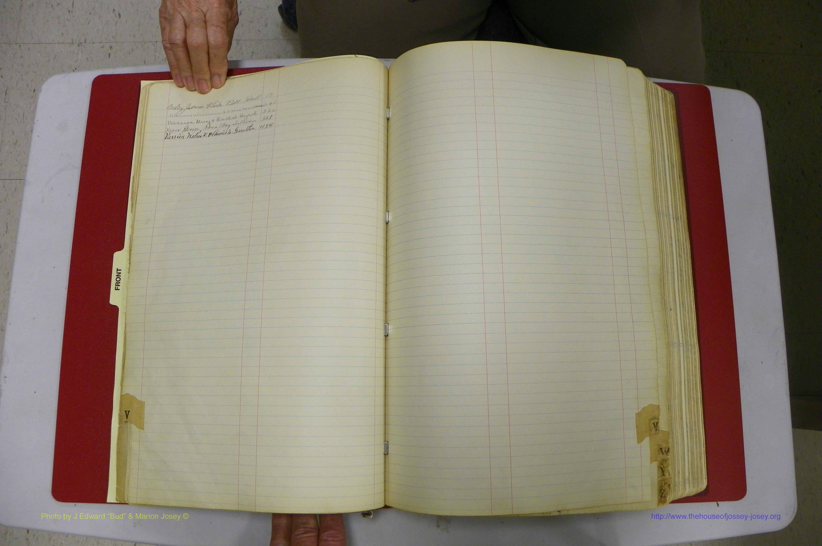 Emanuel Co, GA, Marriages Book E, 1915 - 1928, Index V.JPG