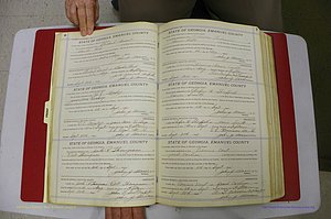 Emanuel Co, GA, Marriages Book E, 1915 - 1928, P 006-007.JPG