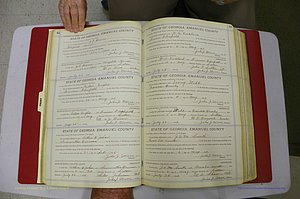 Emanuel Co, GA, Marriages Book E, 1915 - 1928, P 042-043.JPG
