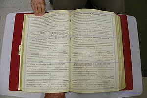 Emanuel Co, GA, Marriages Book E, 1915 - 1928, P 056-057.JPG