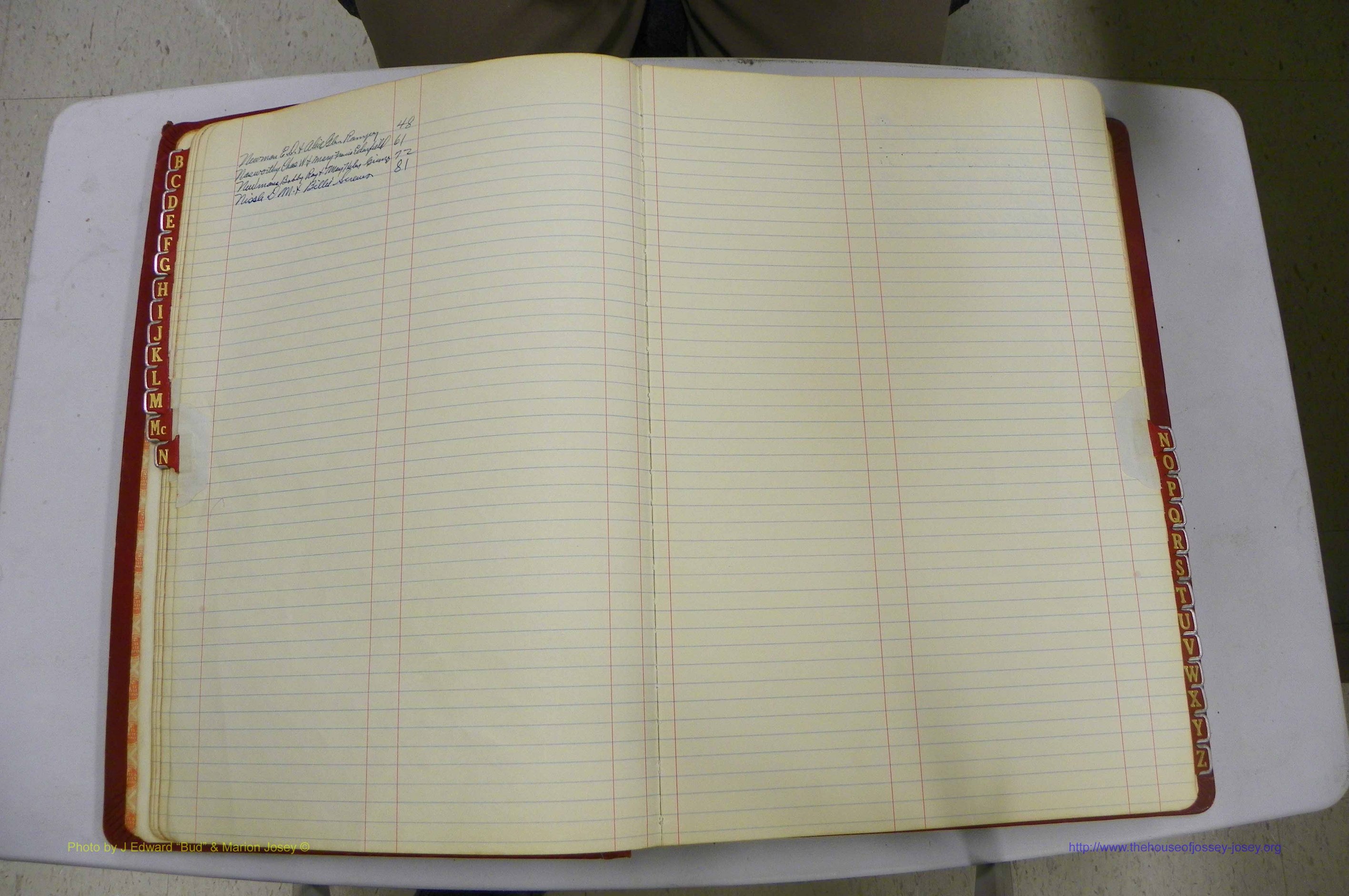 Emanuel Co, GA, Marriages Book K, 1949 - 1955, Index N.JPG