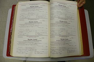 Emanuel Co, GA, Marriages Book L, 1952 - 1962, P 574-575.JPG