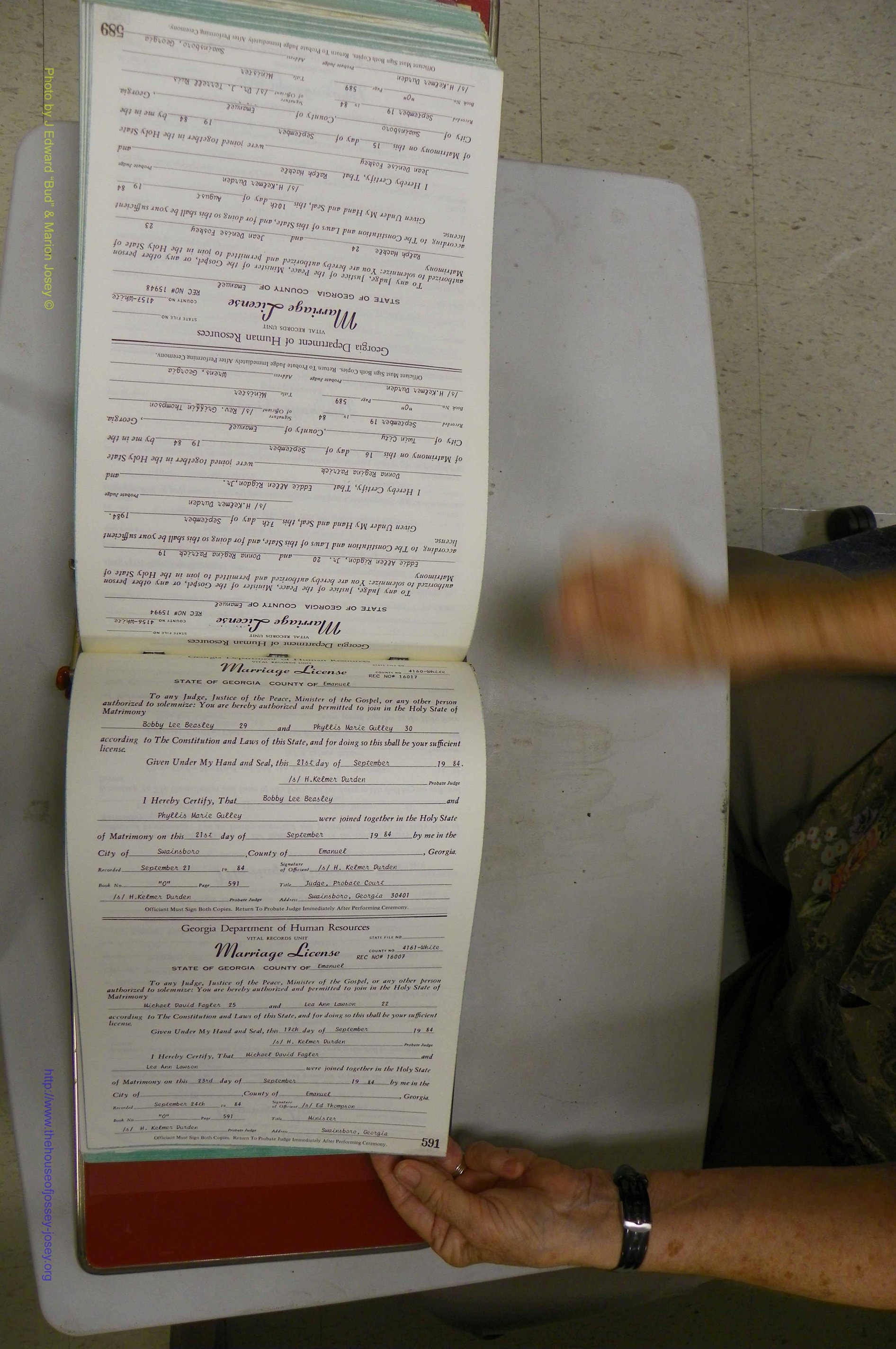 Emanuel Co, GA, Marriages Book O, 1979 - 1980, P 589-591.JPG