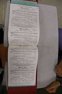 Emanuel Co, GA, Marriages Book Q, 1990 - 1998, P 582-583.JPG