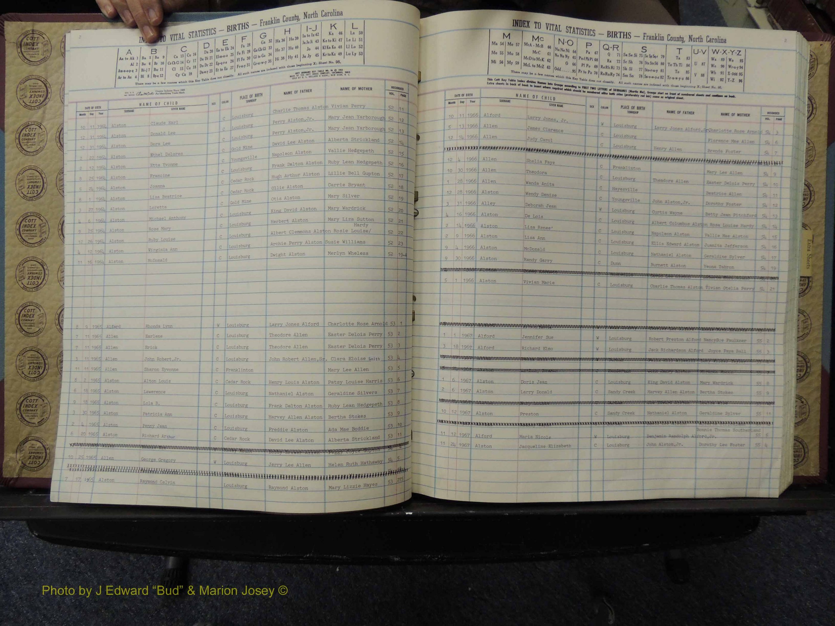 Franklin Co, NC, Births, A-Z, 1961-1981 (104).JPG