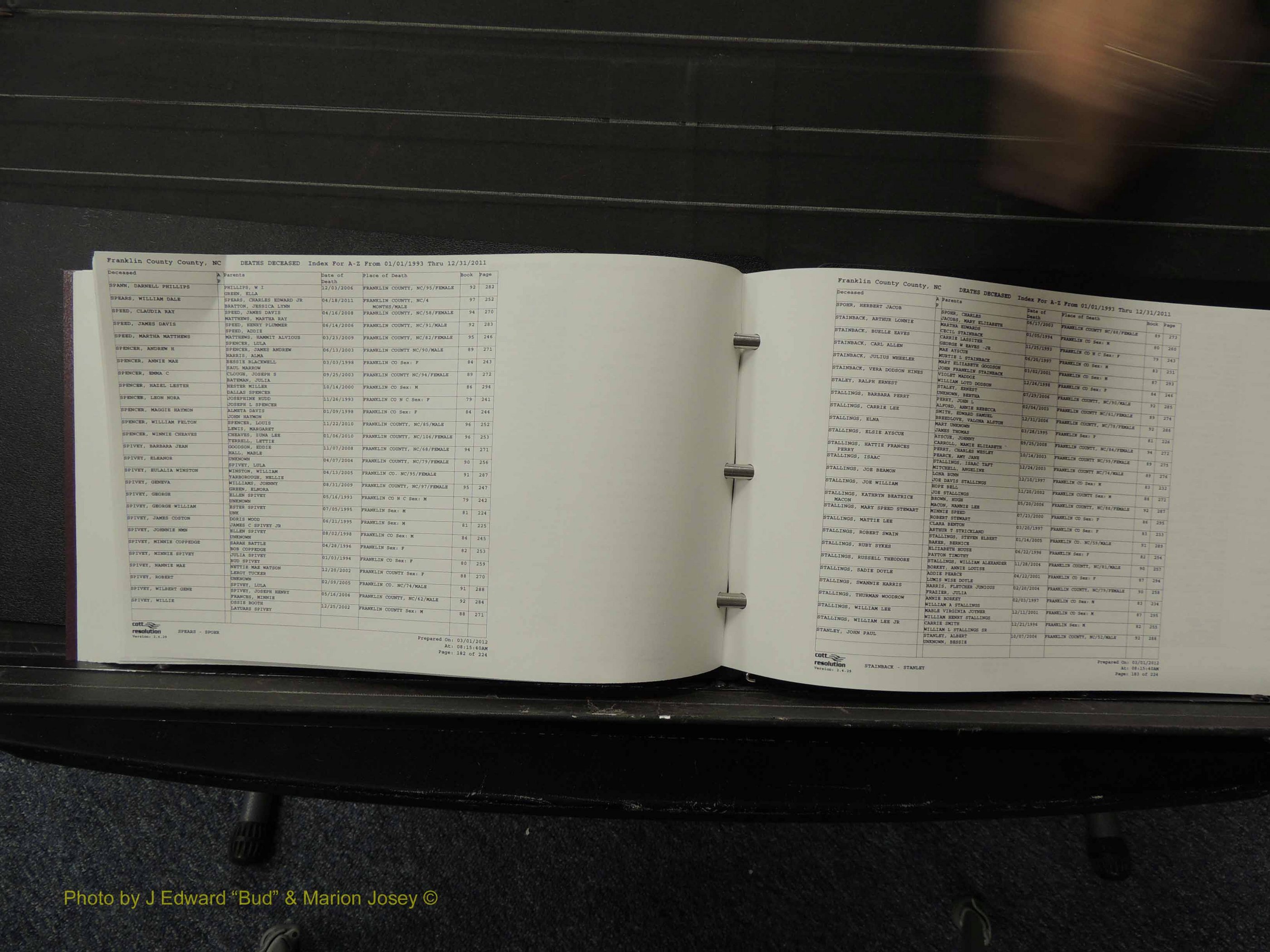 Franklin Co, NC, Deaths, 1993-2011 (192).JPG