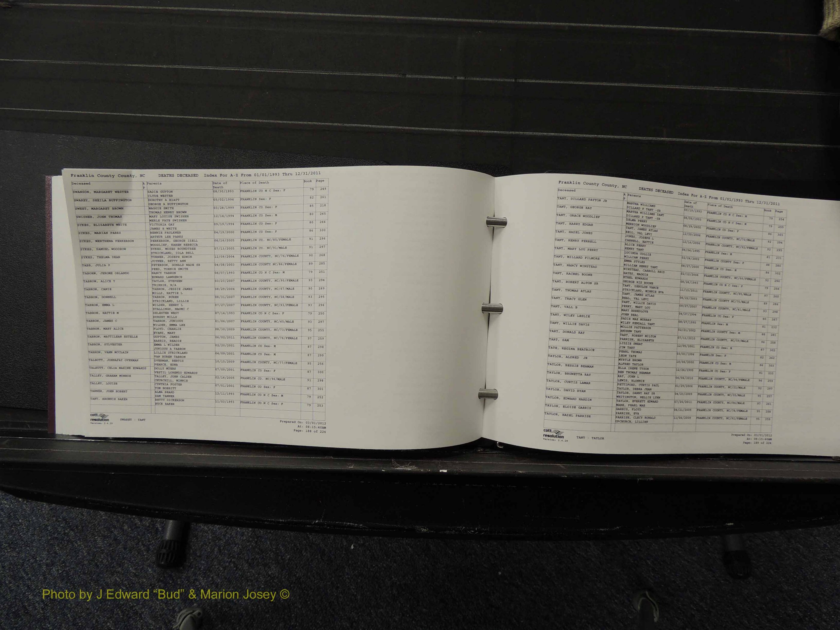 Franklin Co, NC, Deaths, 1993-2011 (195).JPG