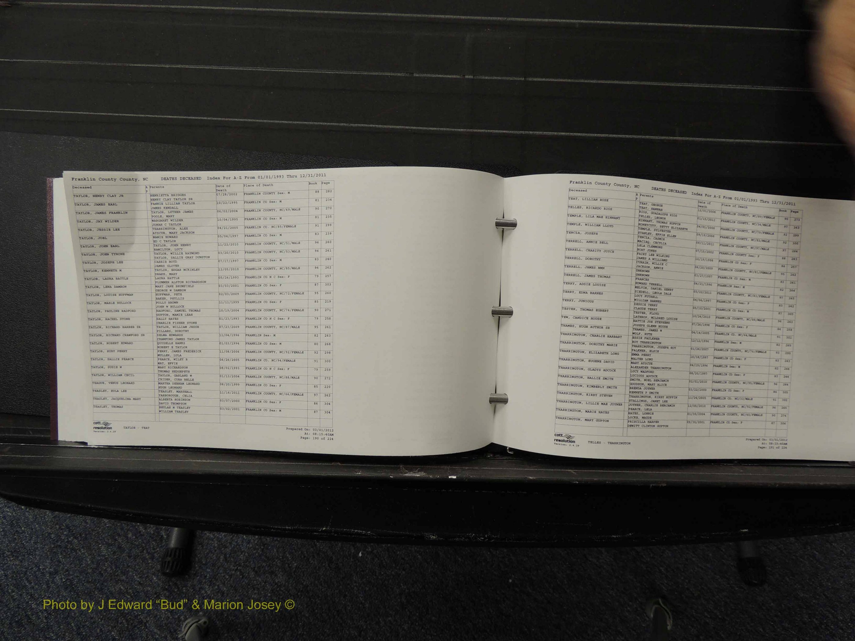 Franklin Co, NC, Deaths, 1993-2011 (196).JPG