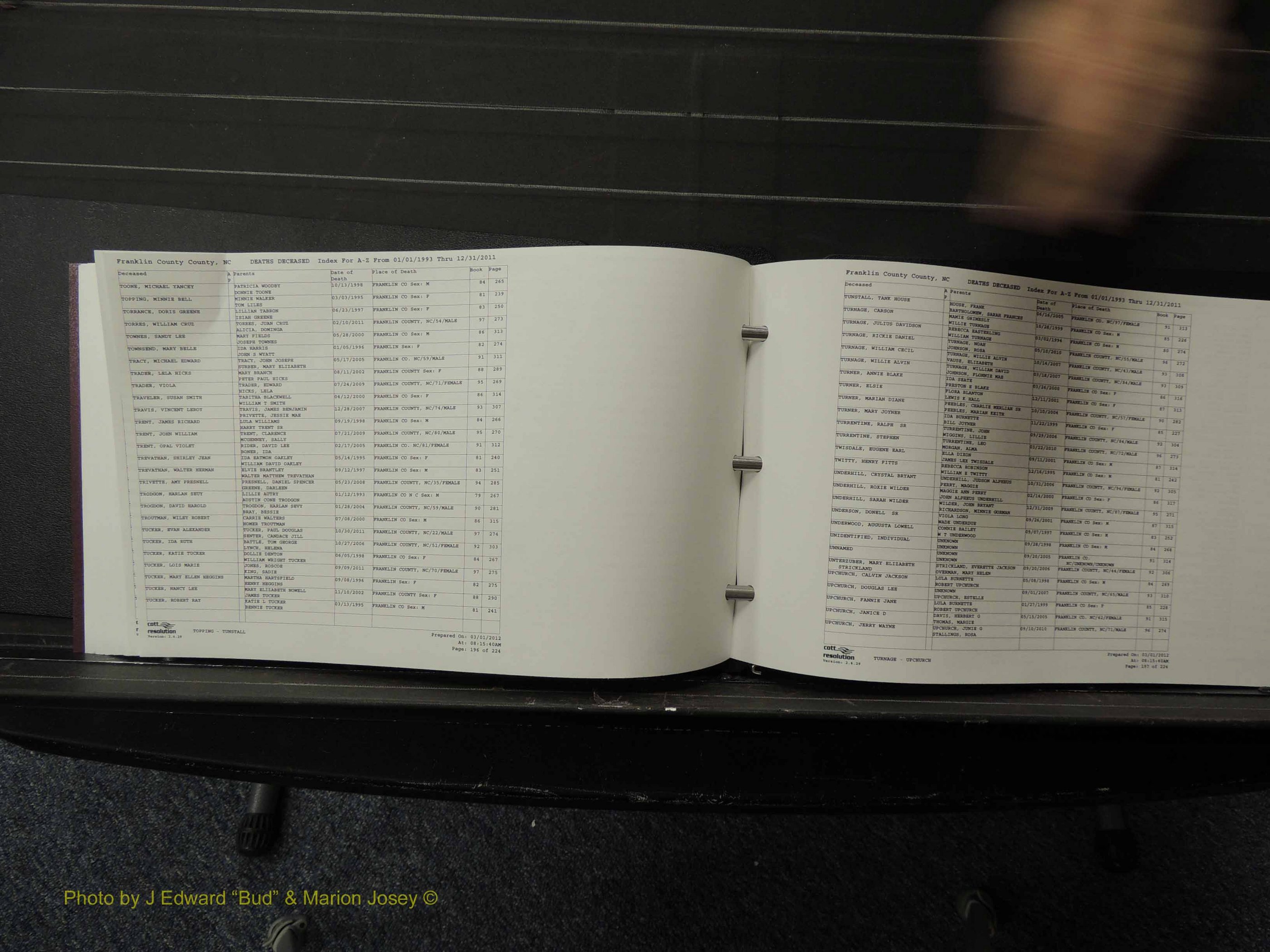 Franklin Co, NC, Deaths, 1993-2011 (199).JPG