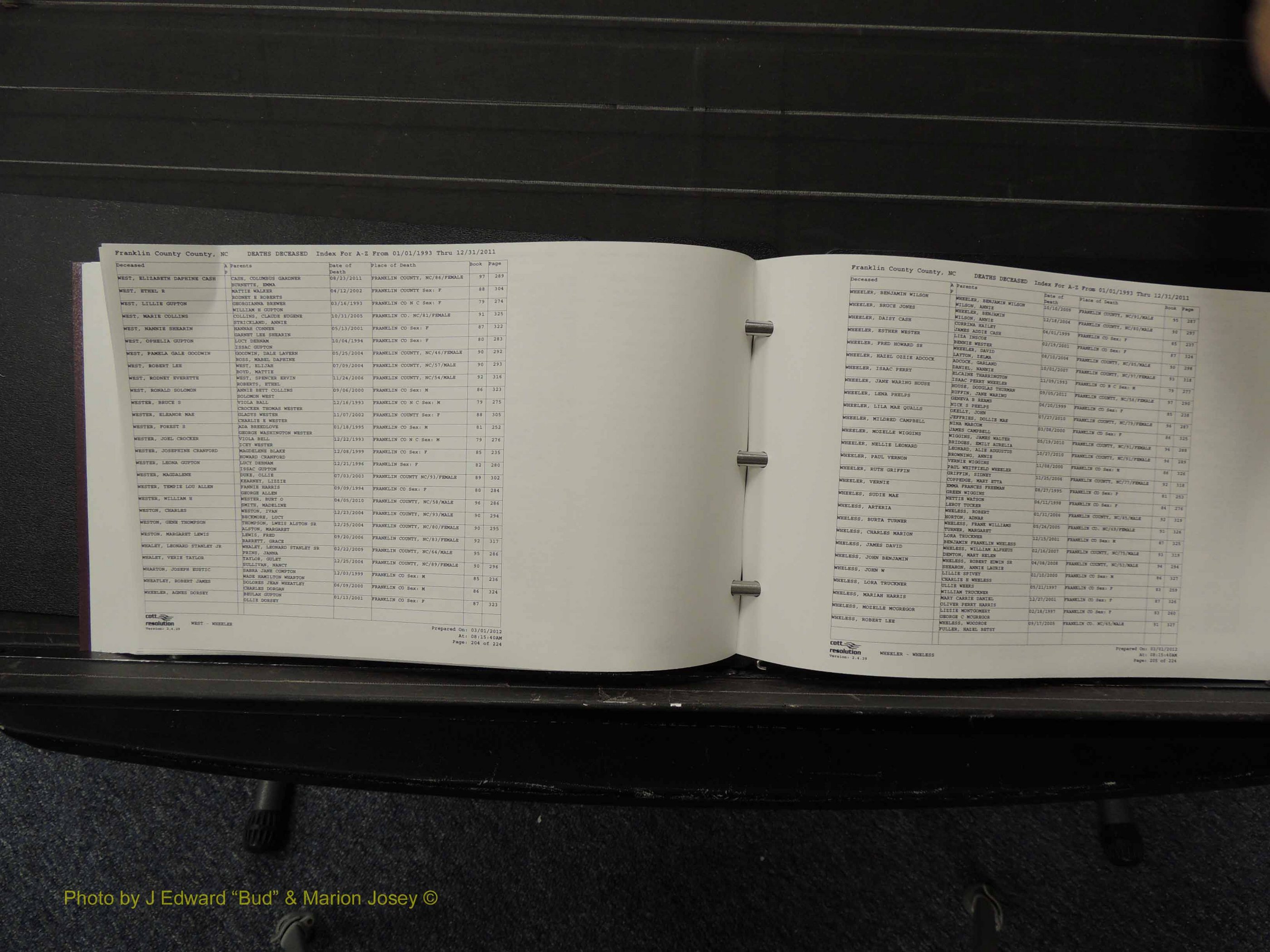 Franklin Co, NC, Deaths, 1993-2011 (203).JPG