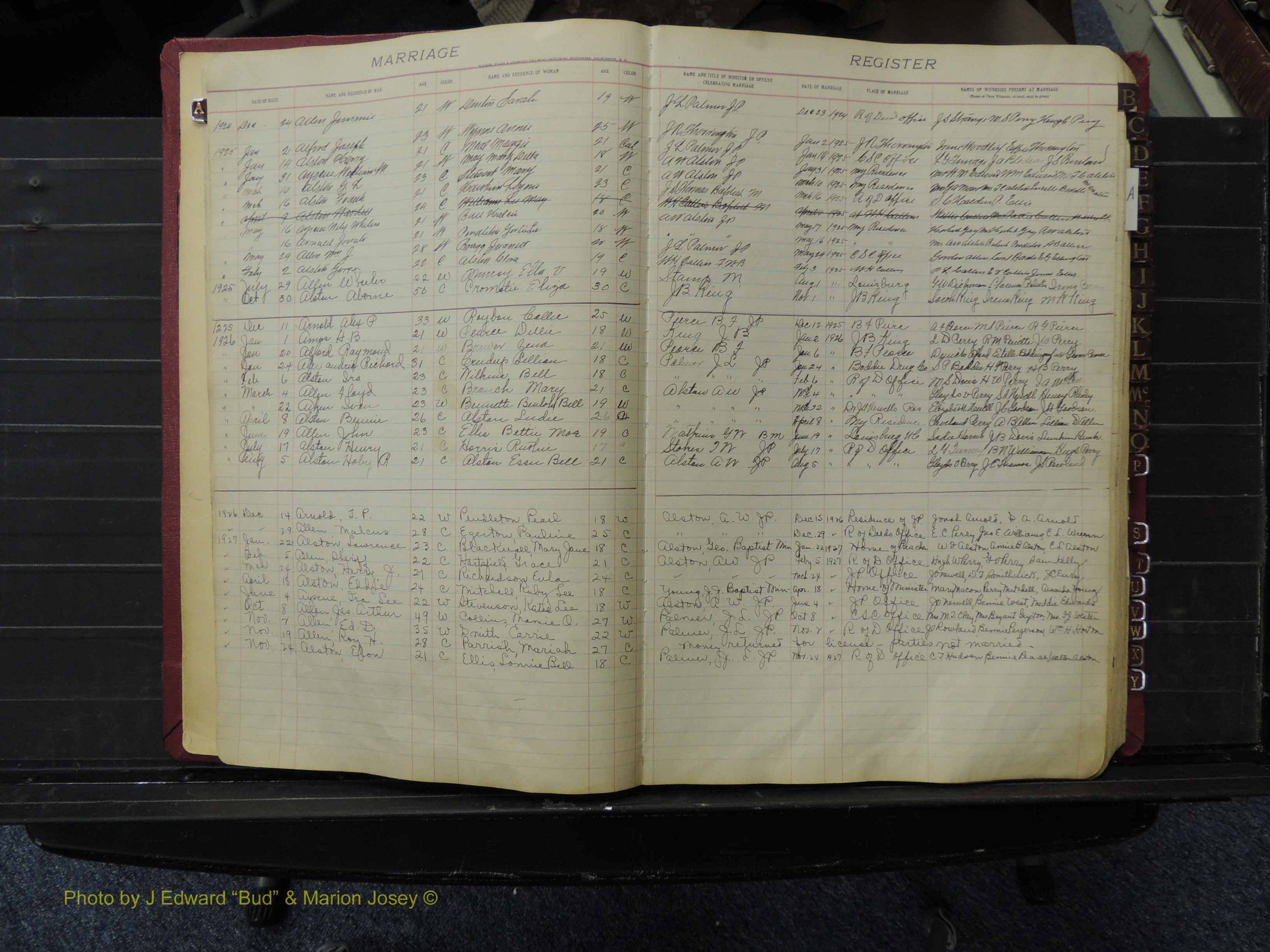 Franklin Co, NC, Marriages, A-Z, 1919-1941 (104).JPG