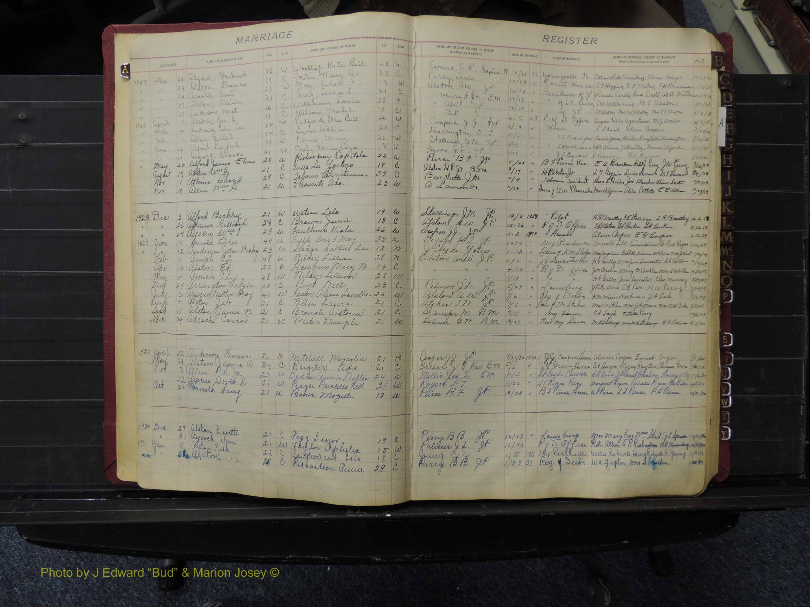 Franklin Co, NC, Marriages, A-Z, 1919-1941 (105).JPG