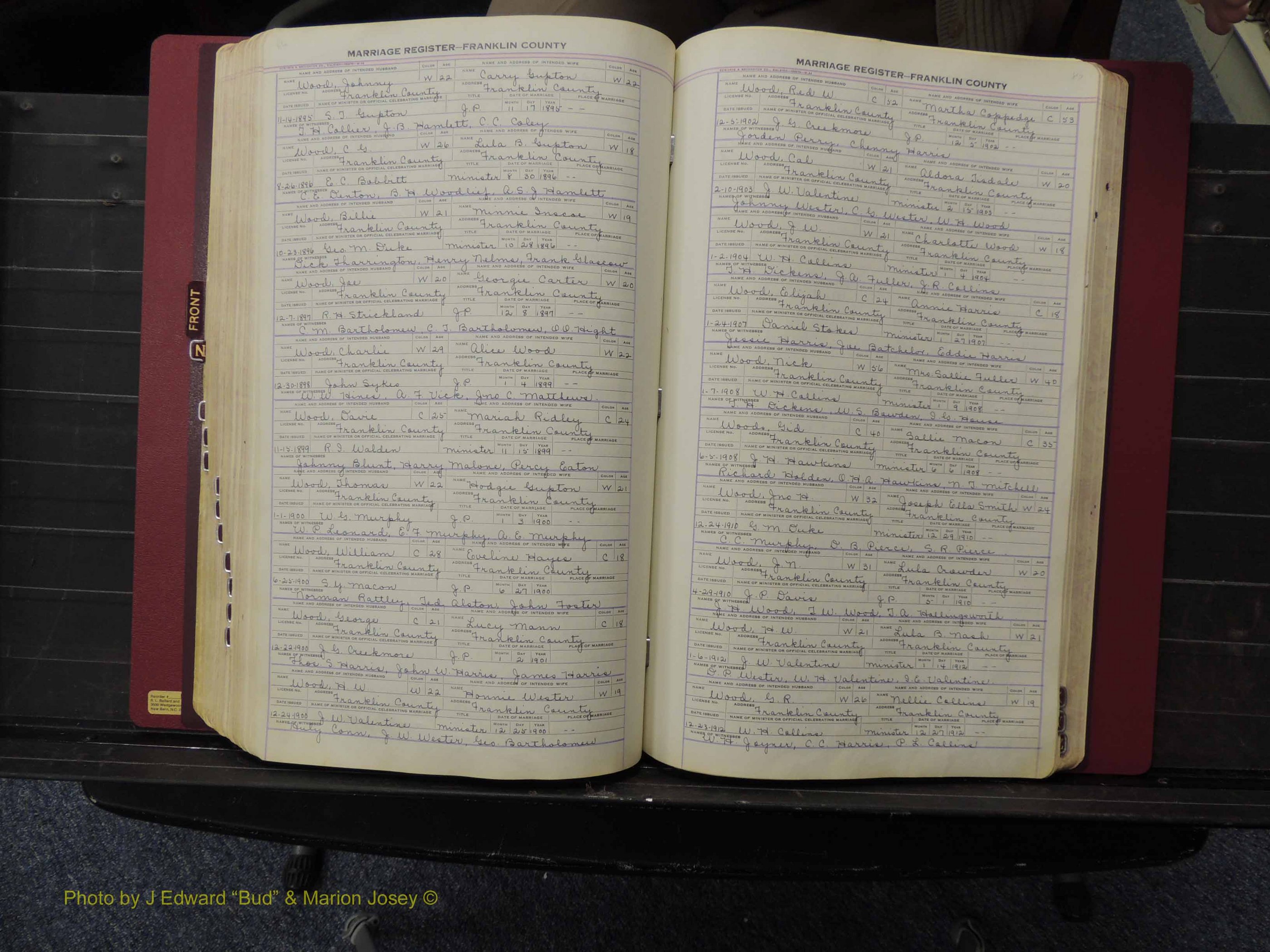 Franklin Co, NC, Marriages, N-Z, 1869-1918 (281).JPG