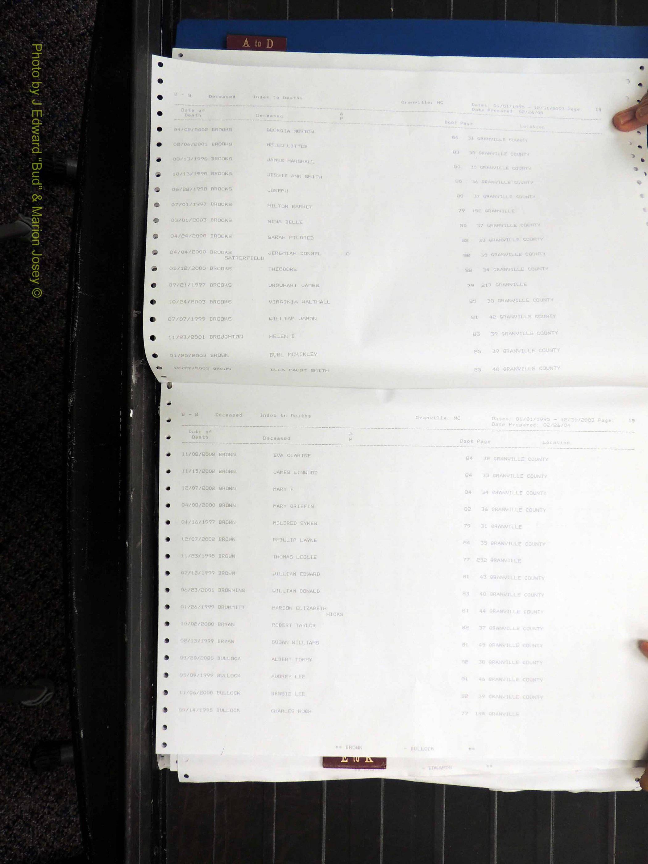 Granville Co, NC, Deaths, 1995-2003 (114).JPG