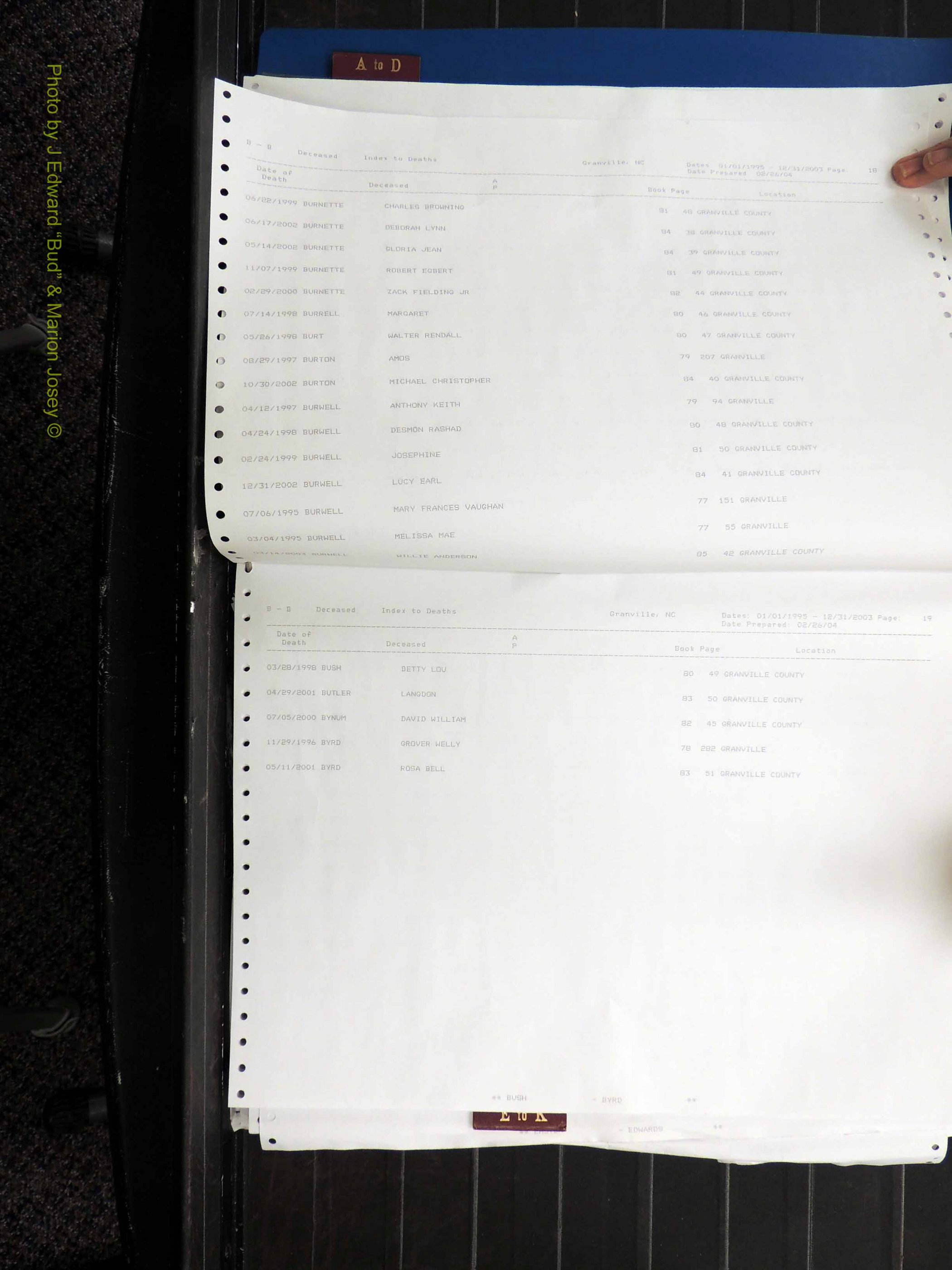 Granville Co, NC, Deaths, 1995-2003 (116).JPG