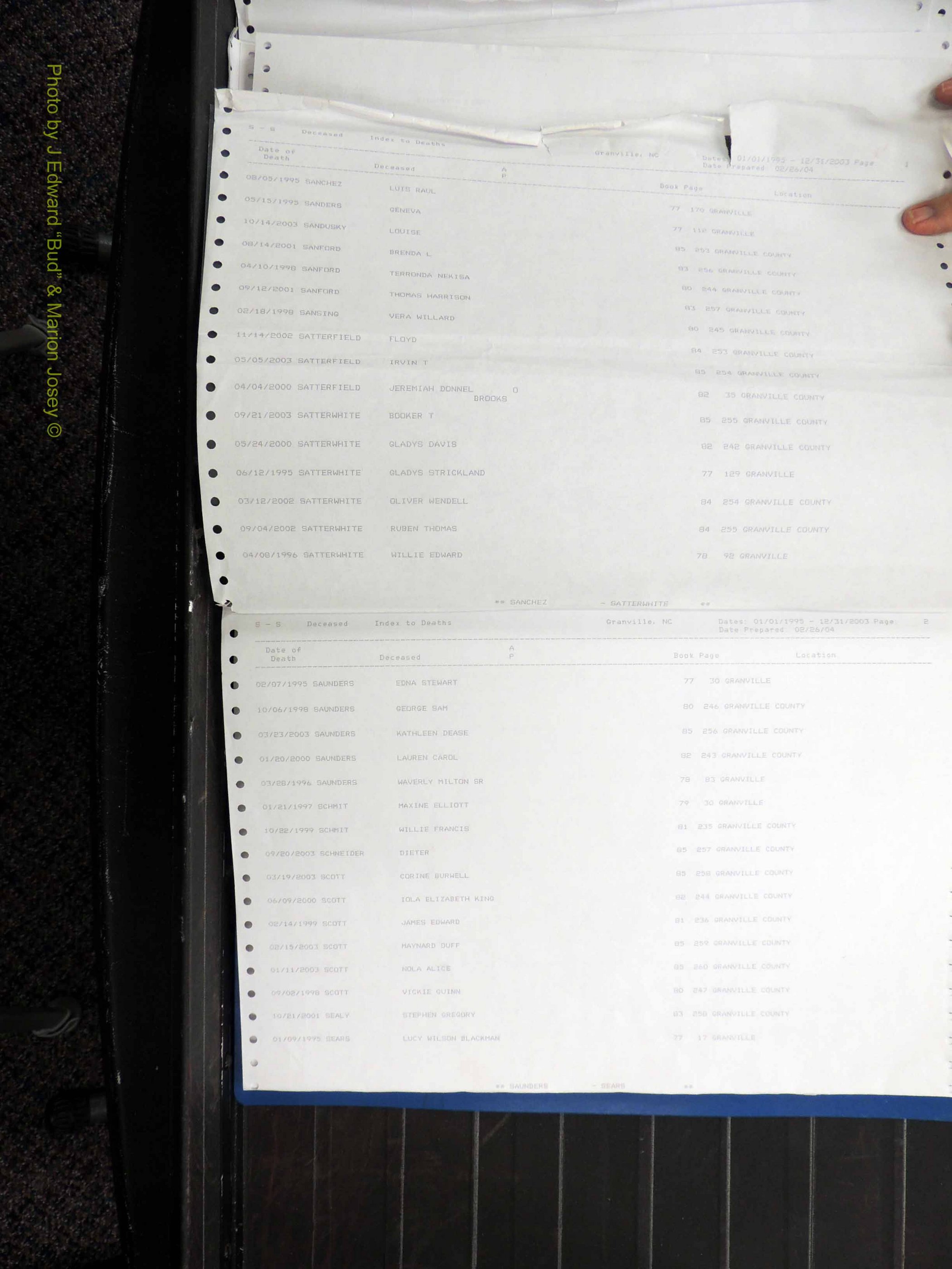 Granville Co, NC, Deaths, 1995-2003 (179).JPG