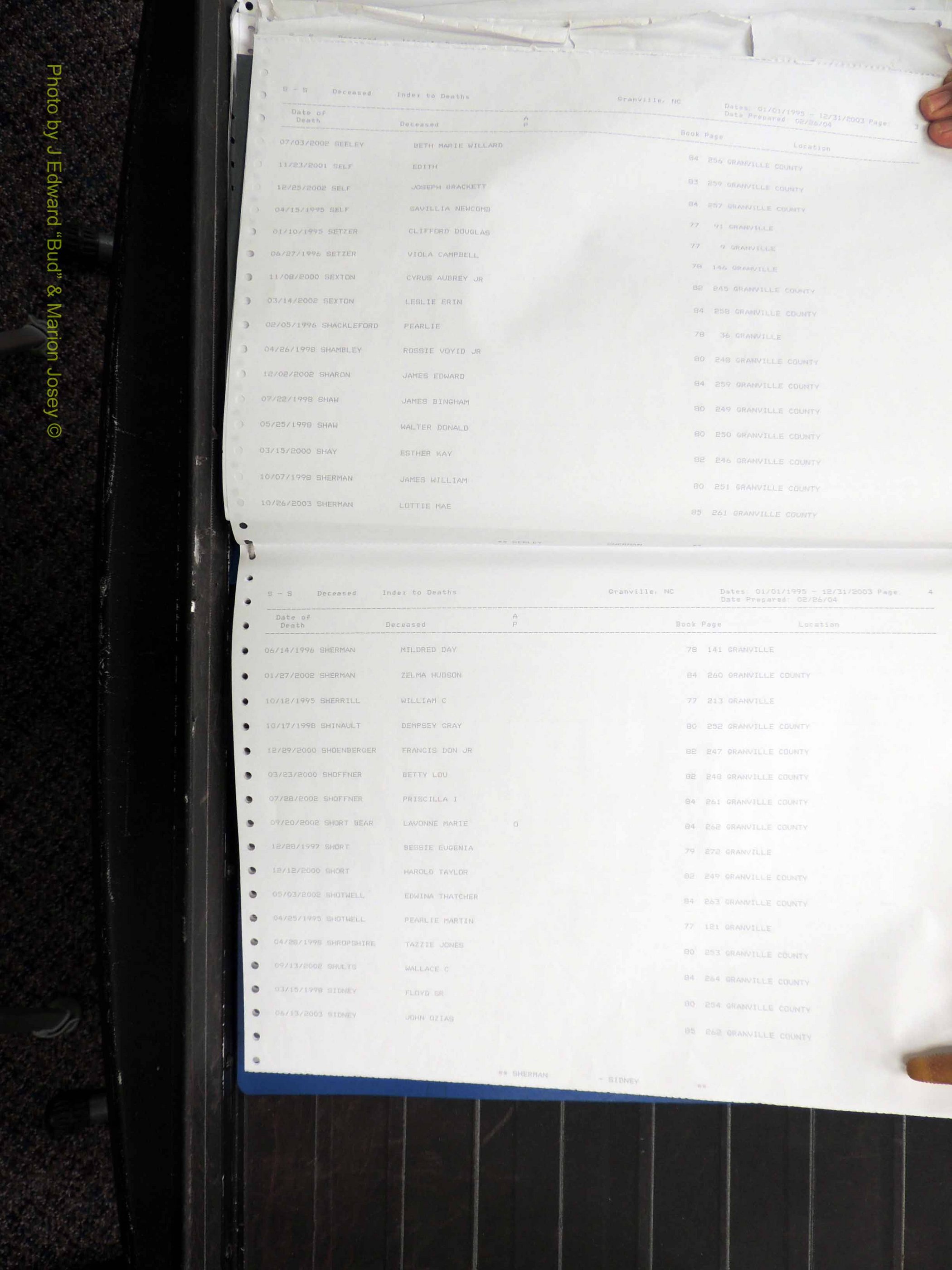 Granville Co, NC, Deaths, 1995-2003 (181).JPG