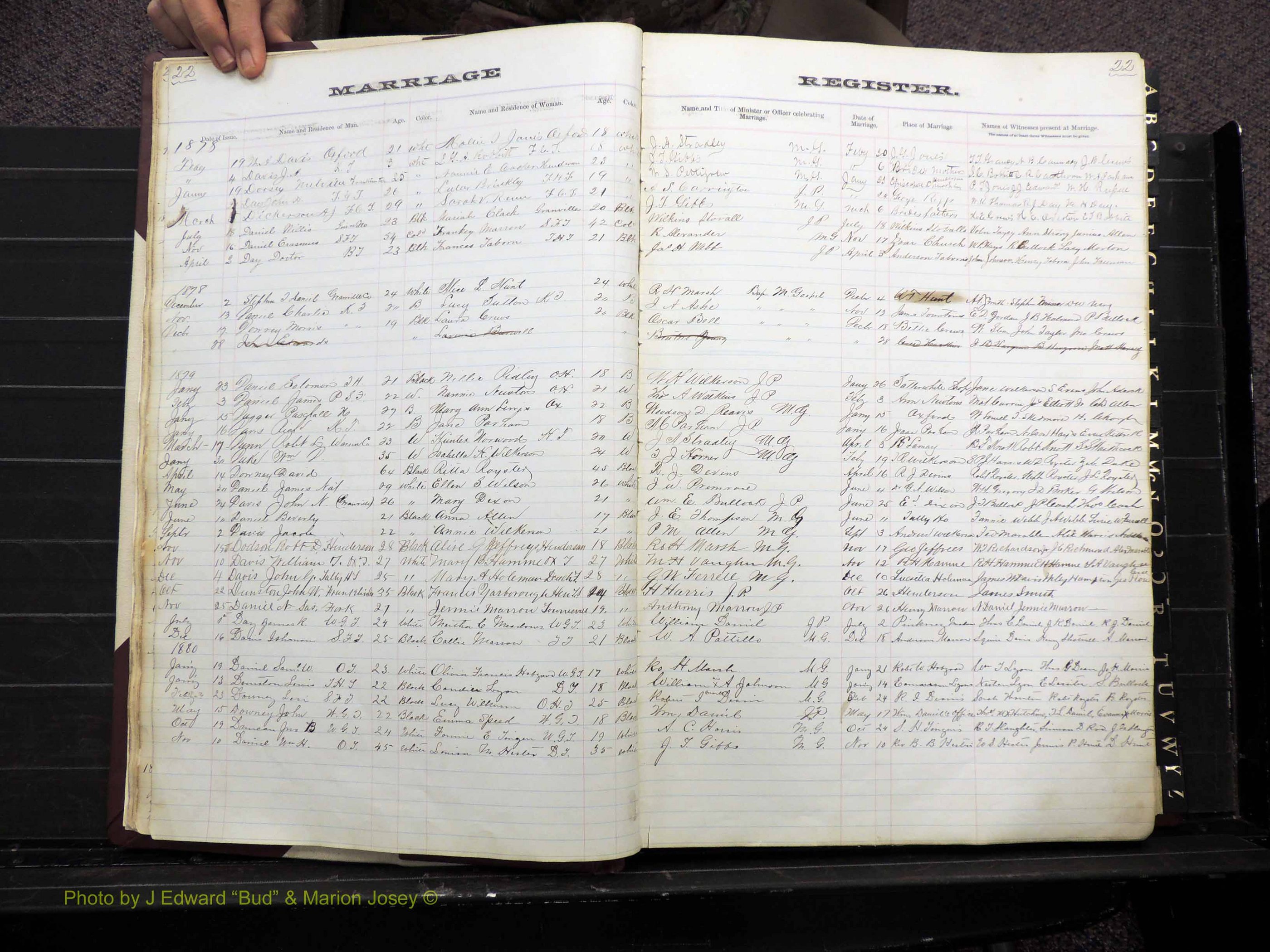 Granville Co, NC, Marriages, 1872-1884 (119).JPG