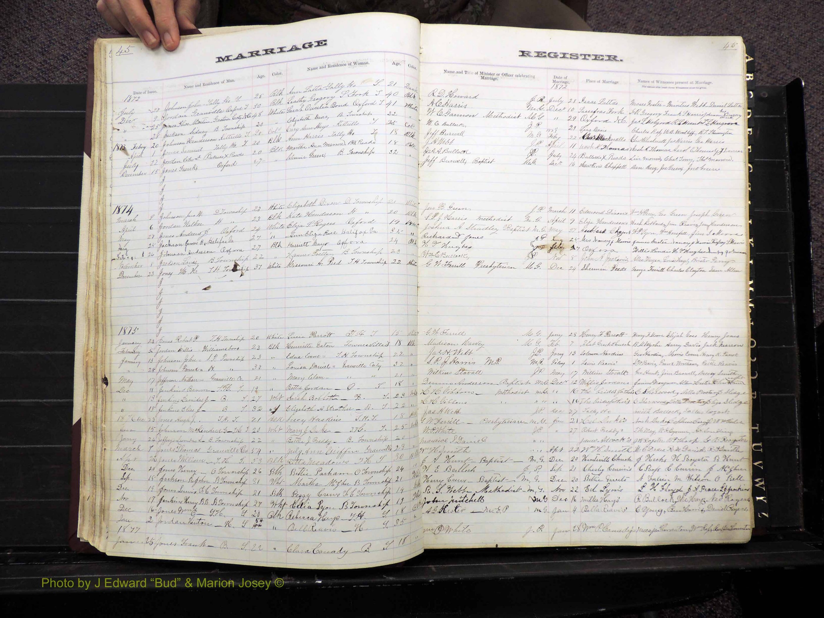 Granville Co, NC, Marriages, 1872-1884 (138).JPG