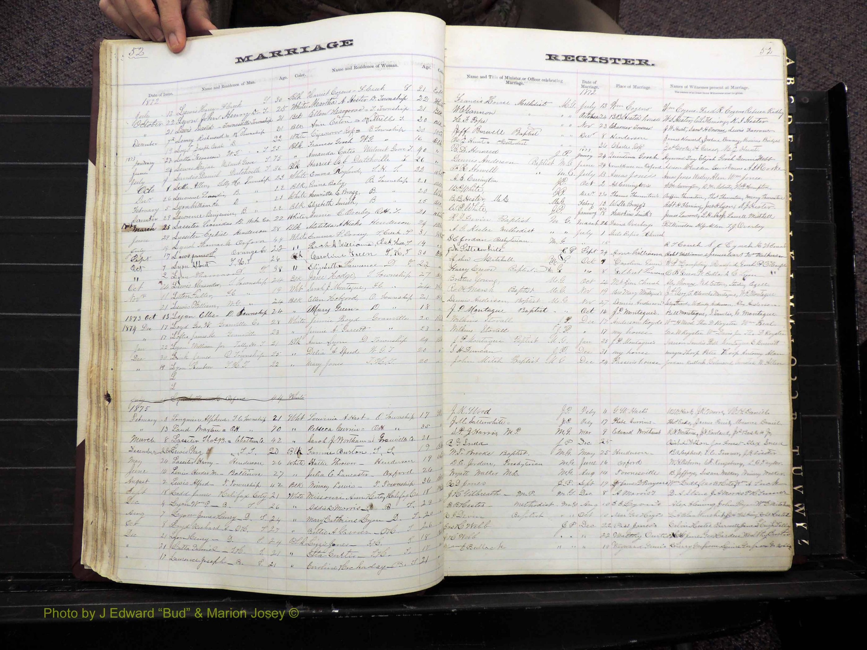 Granville Co, NC, Marriages, 1872-1884 (142).JPG