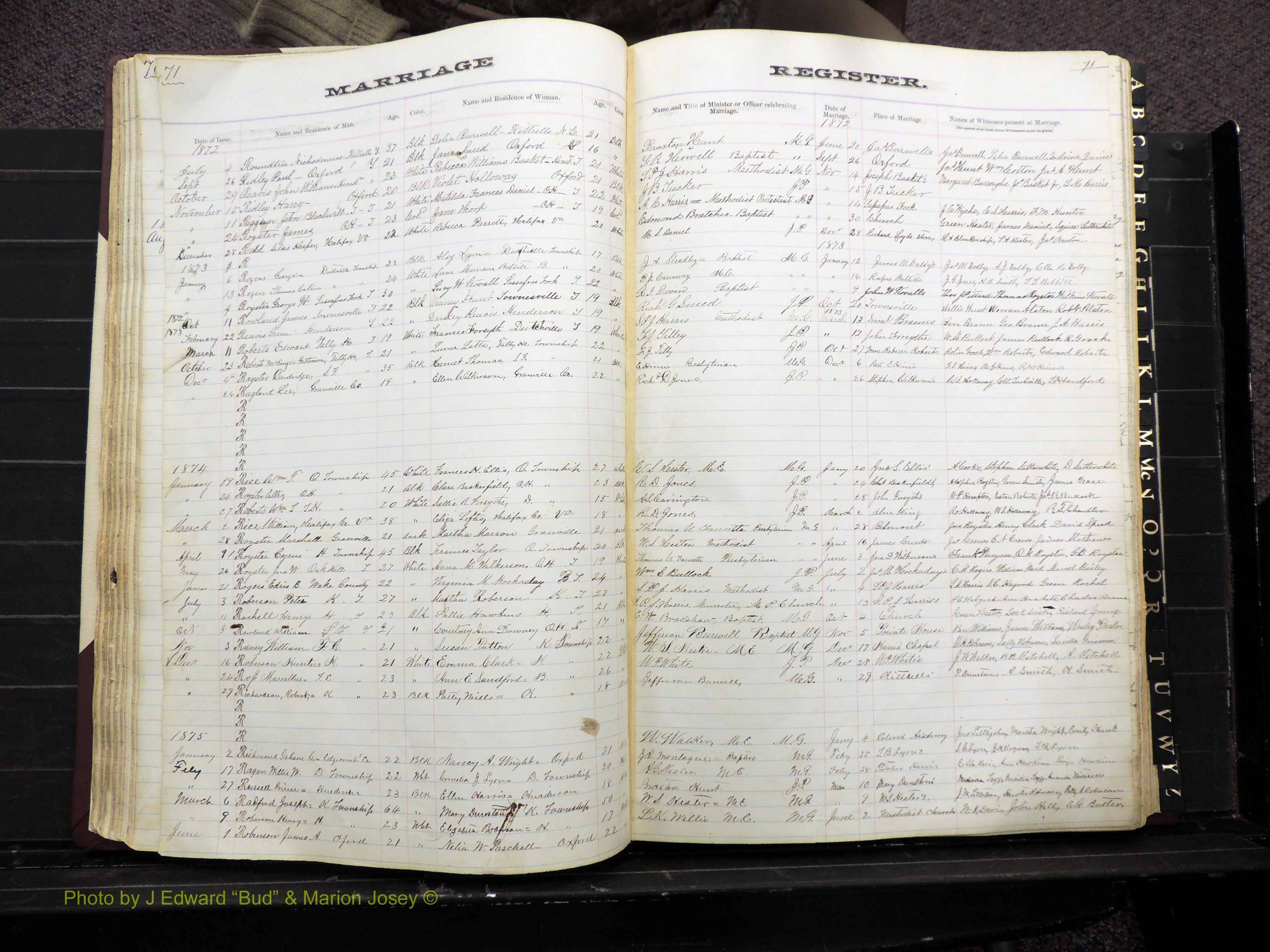 Granville Co, NC, Marriages, 1872-1884 (157).JPG