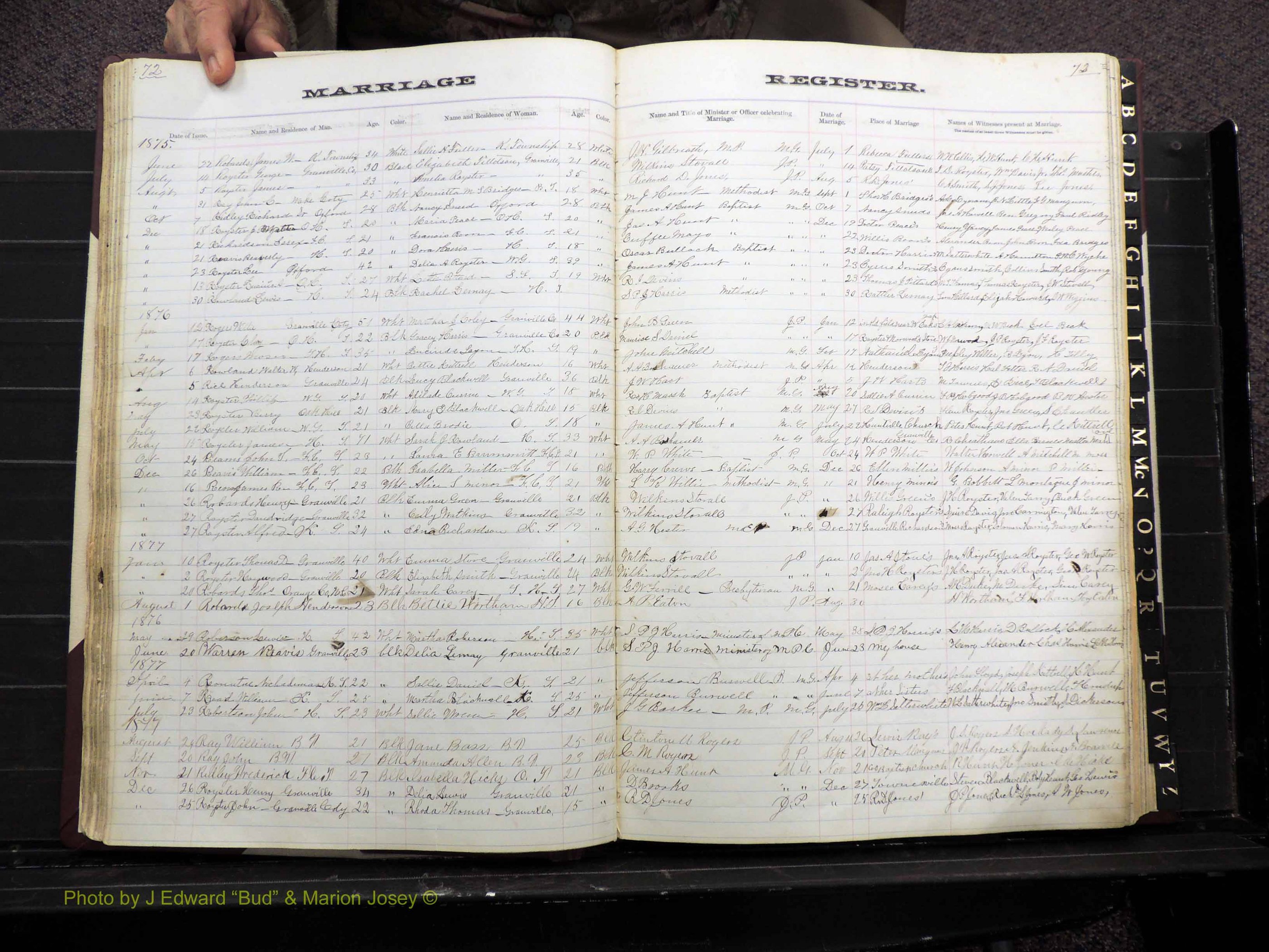 Granville Co, NC, Marriages, 1872-1884 (158).JPG