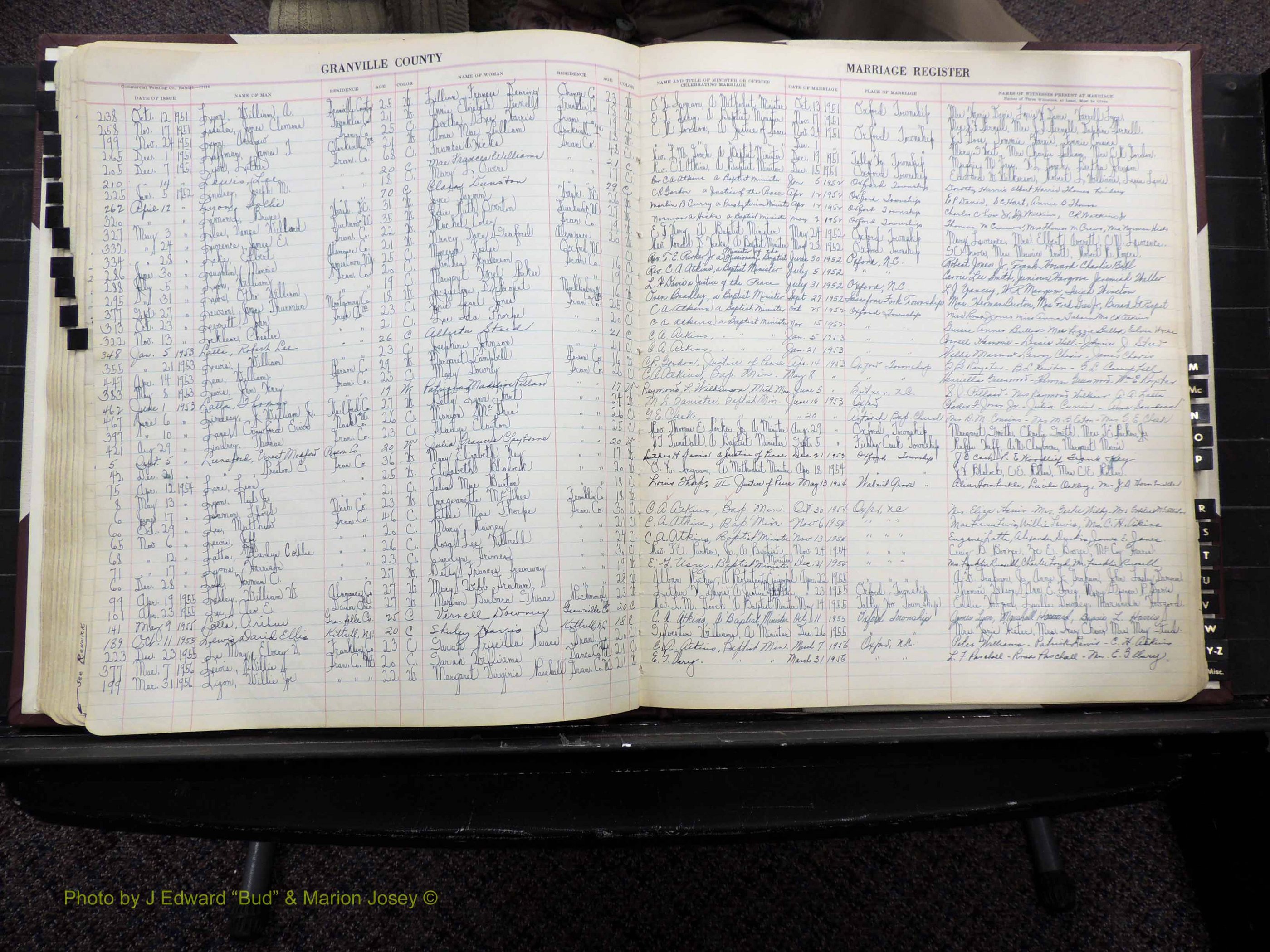 Granville Co, NC, Marriages, 1947-1956 (137).JPG