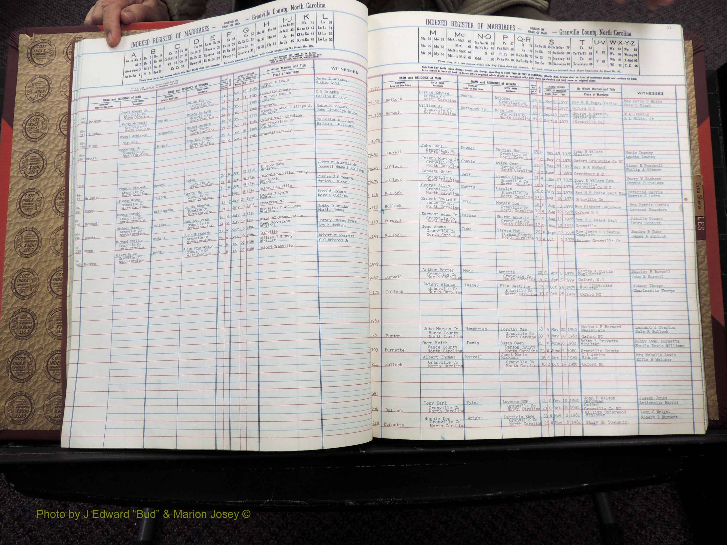 Granville Co, NC, Marriages, 1977-1986 (115).JPG