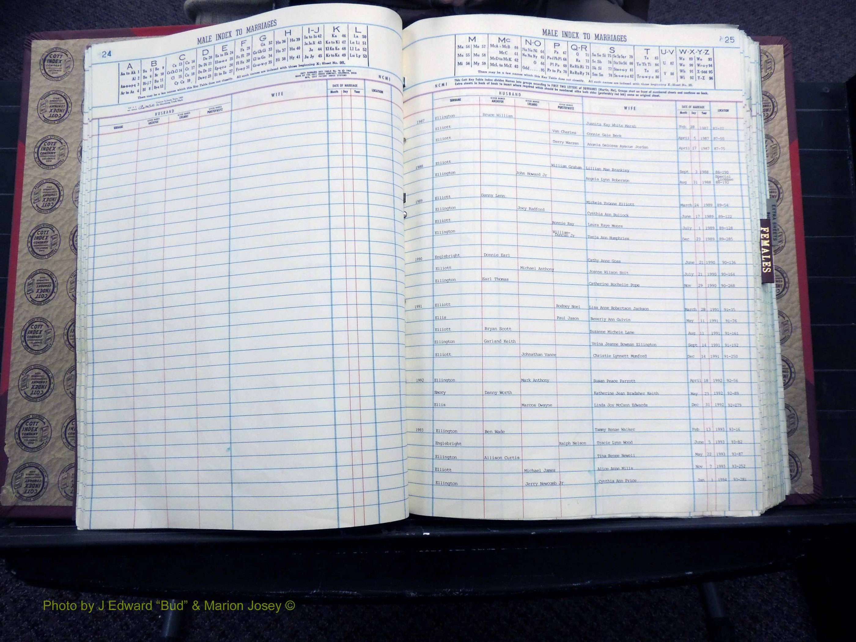 Granville Co, NC, Marriages, 1987-1994 (126).JPG