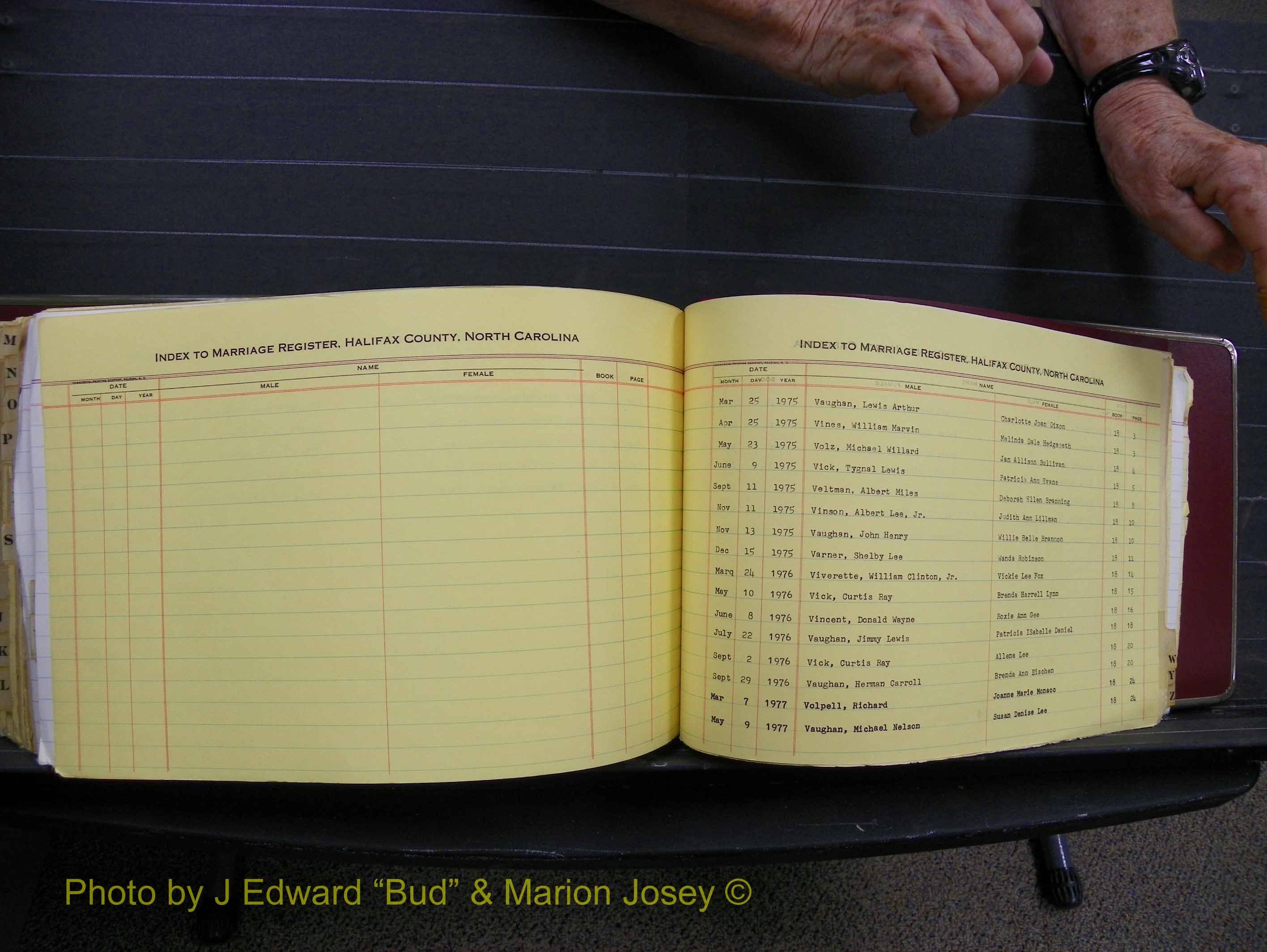 Halifax Marriage Index, 1963-1979 Index V06.JPG