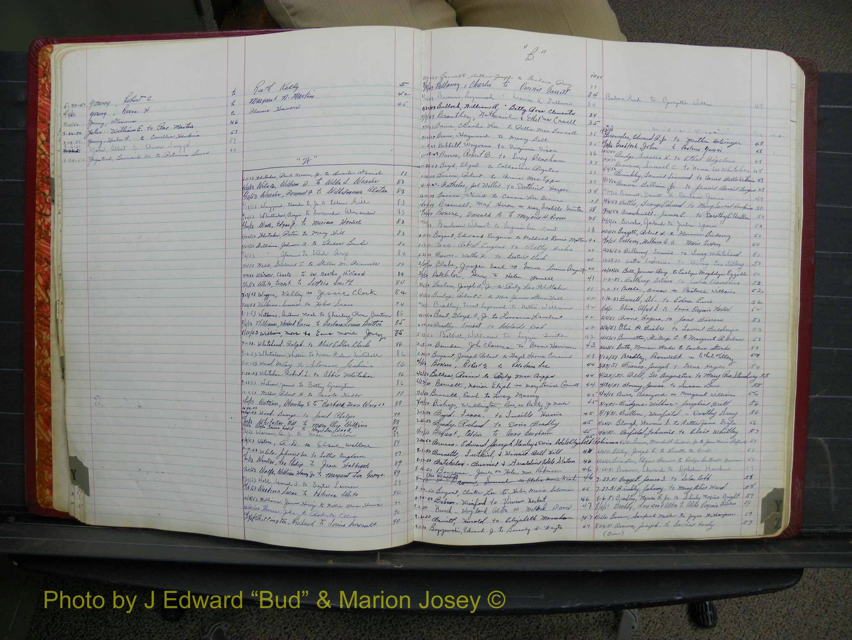 Halifax Marriage Book 12, 1939-1946 Index W3 & Y.JPG