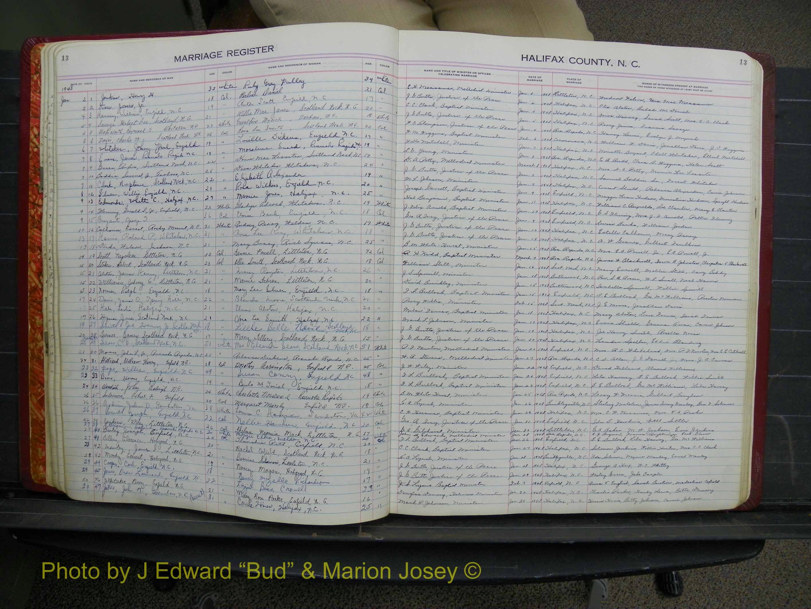 Halifax Marriage Book 12, 1939-1946 P 013.JPG