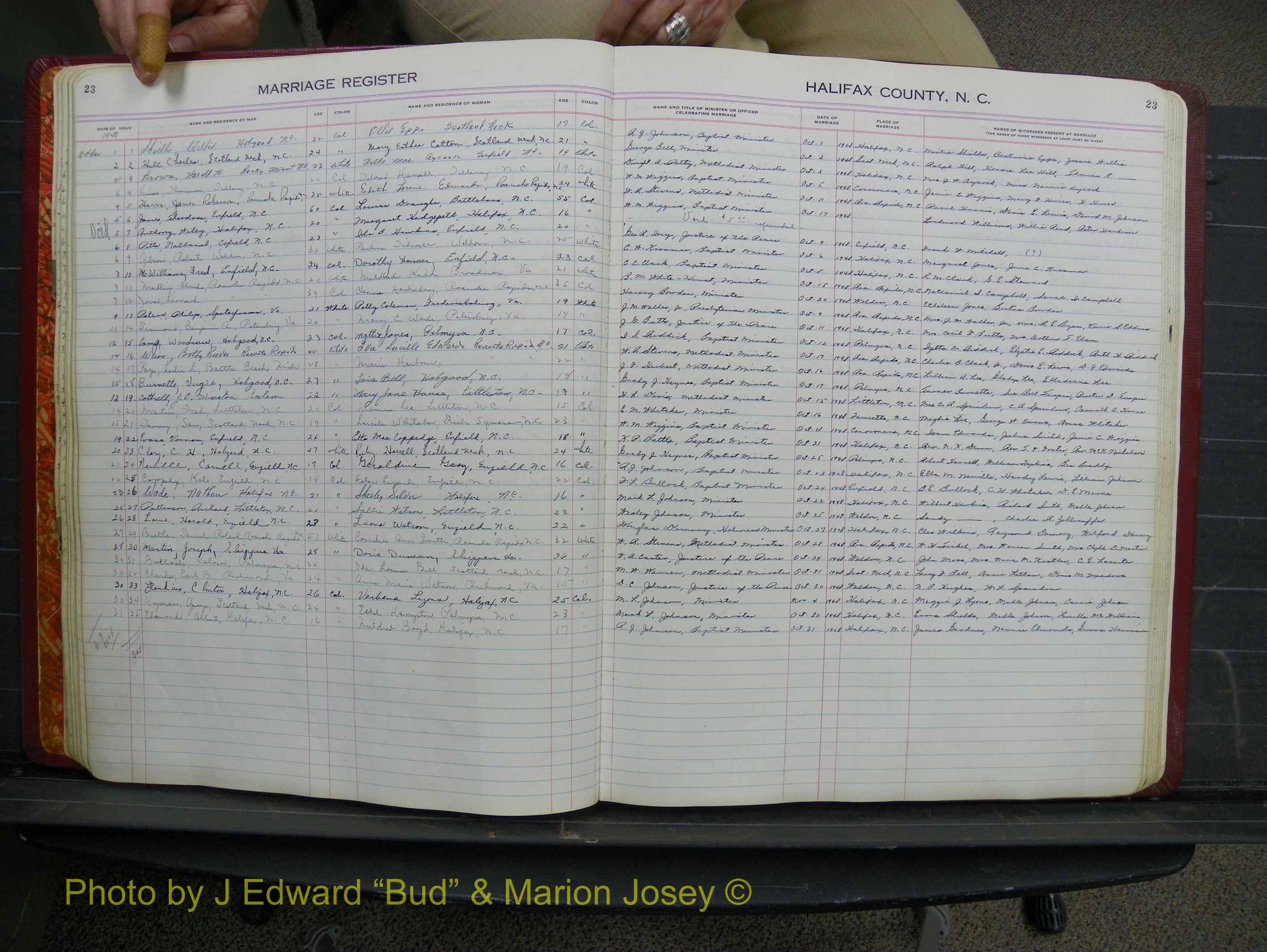 Halifax Marriage Book 12, 1939-1946 P 023.JPG