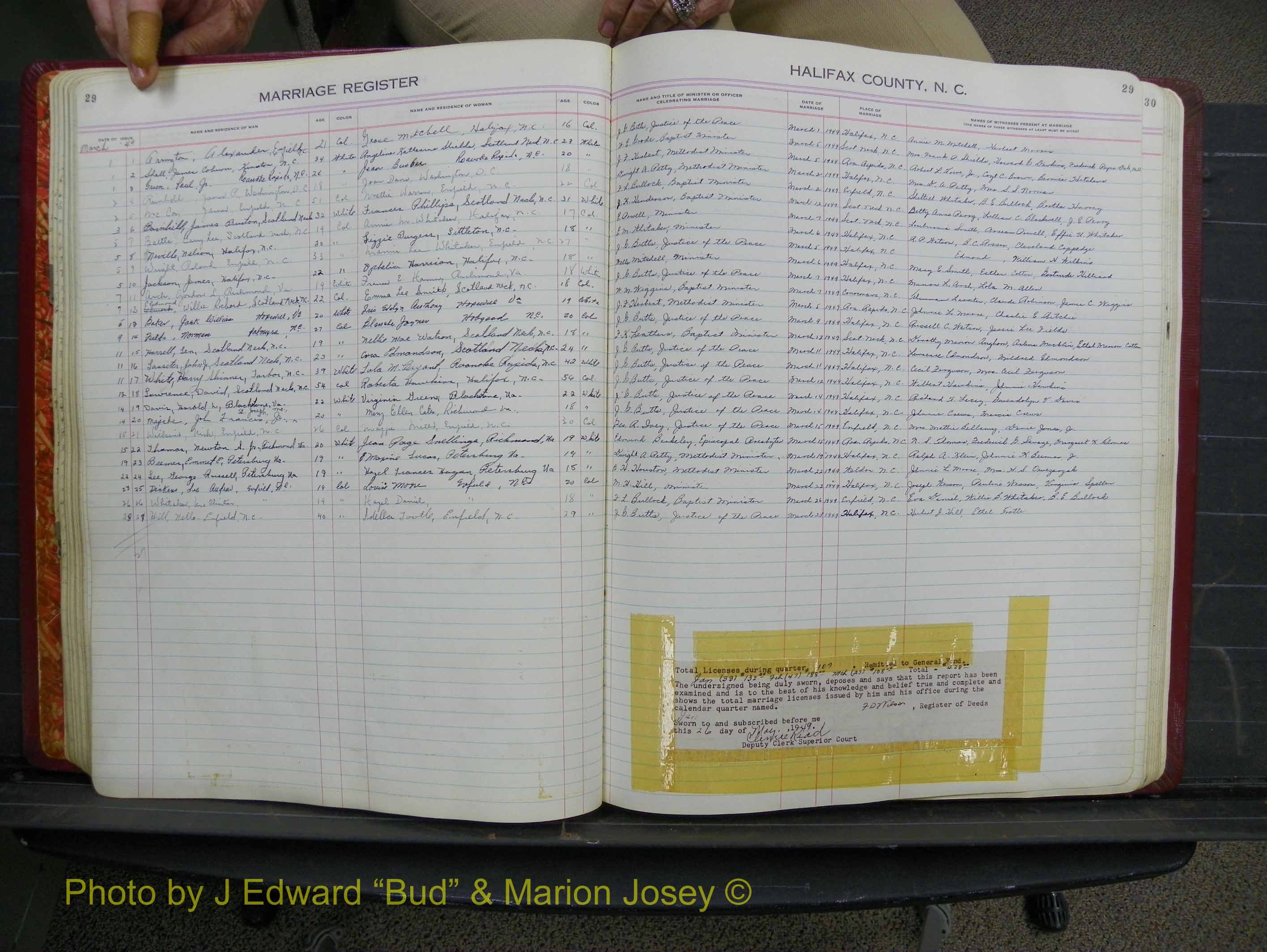 Halifax Marriage Book 12, 1939-1946 P 029.JPG