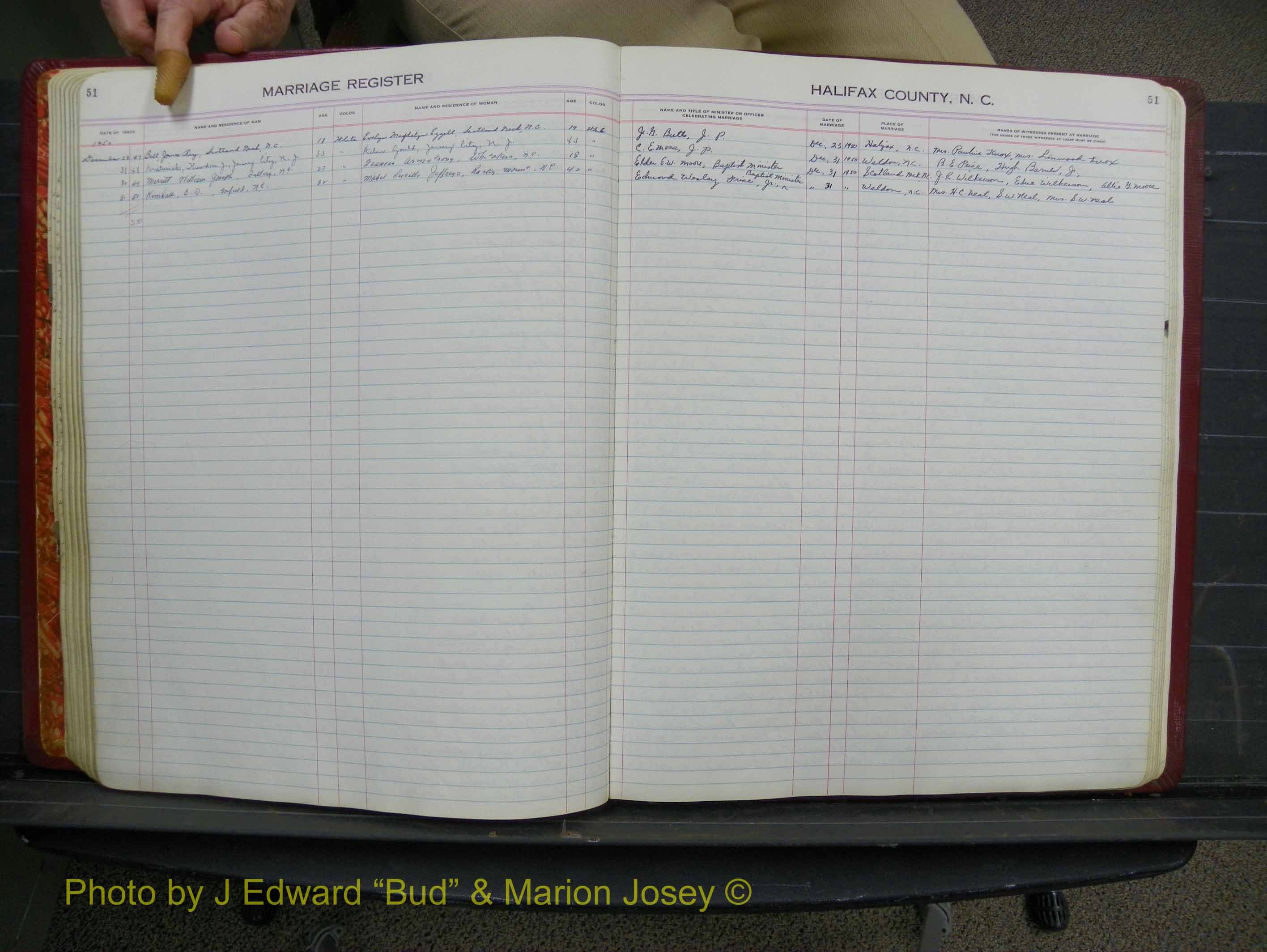 Halifax Marriage Book 12, 1939-1946 P 051.JPG