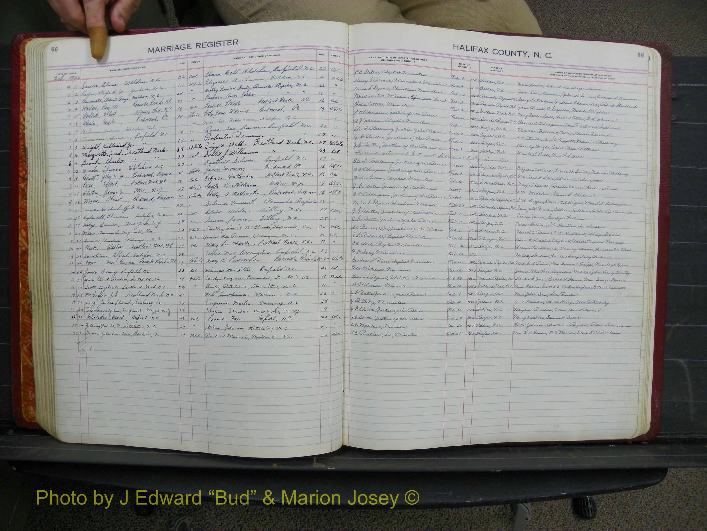 Halifax Marriage Book 12, 1939-1946 P 066.JPG