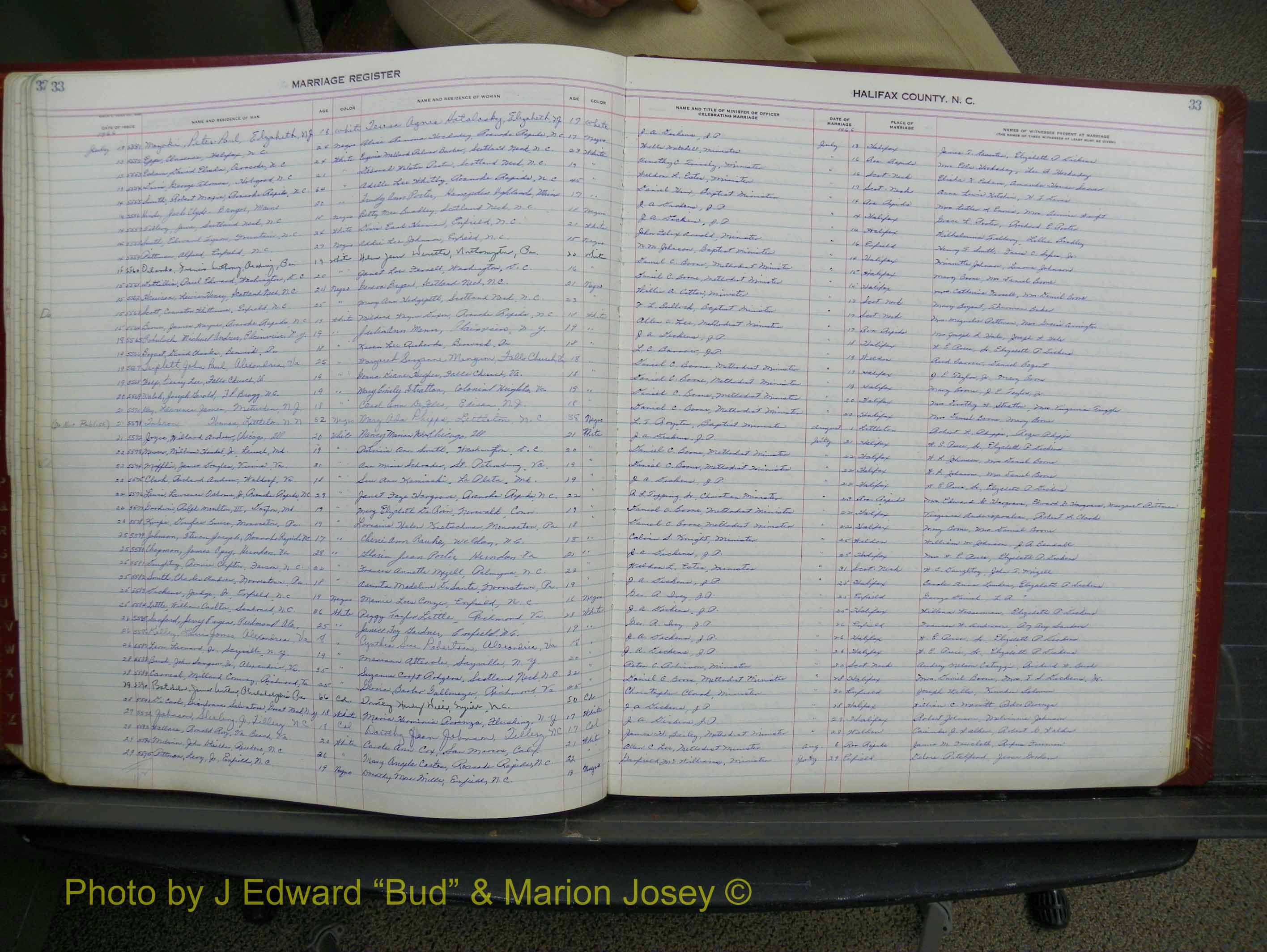 Halifax Marriage Book 16, 1965-1969 P 033.JPG