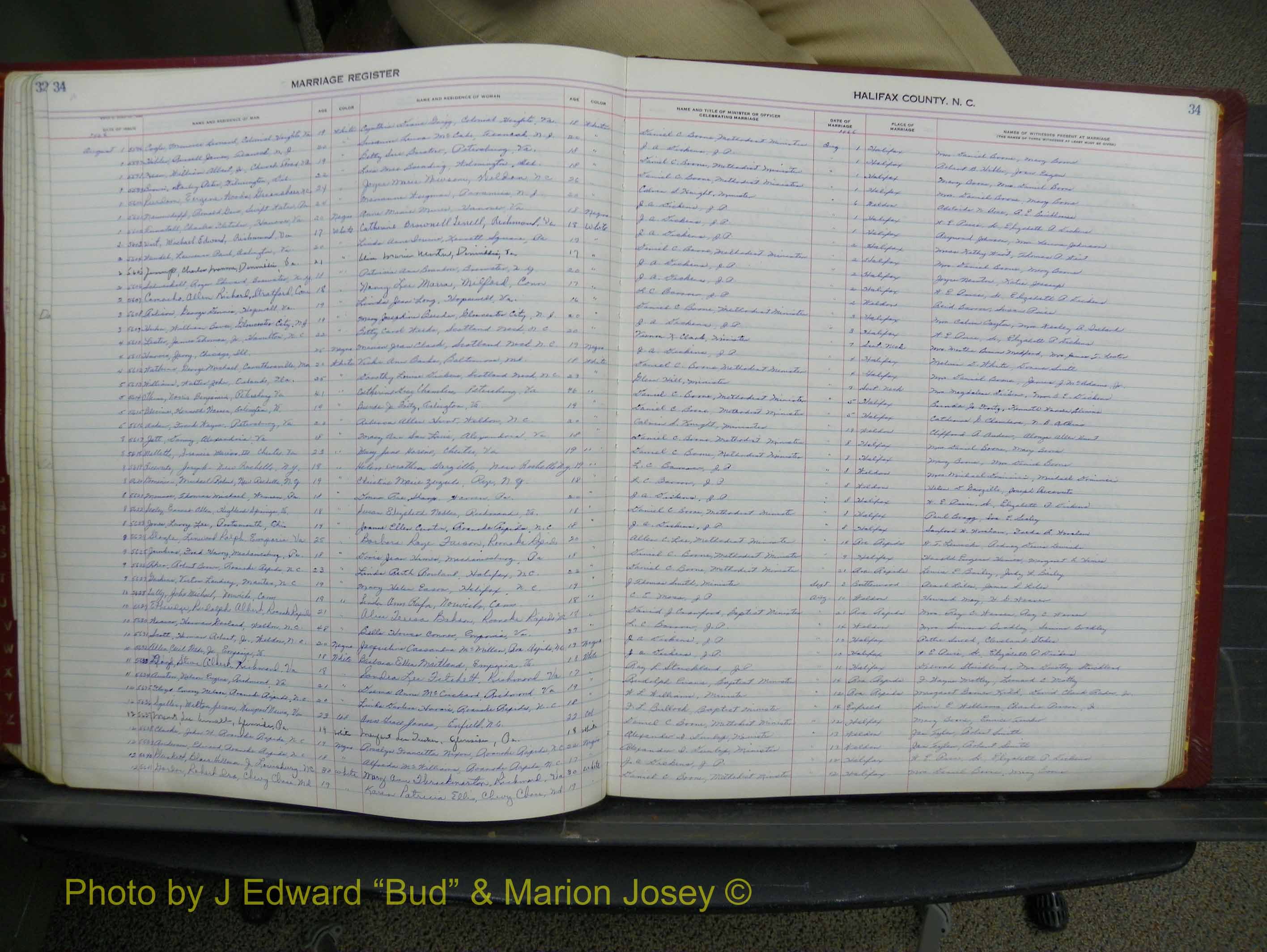 Halifax Marriage Book 16, 1965-1969 P 034.JPG