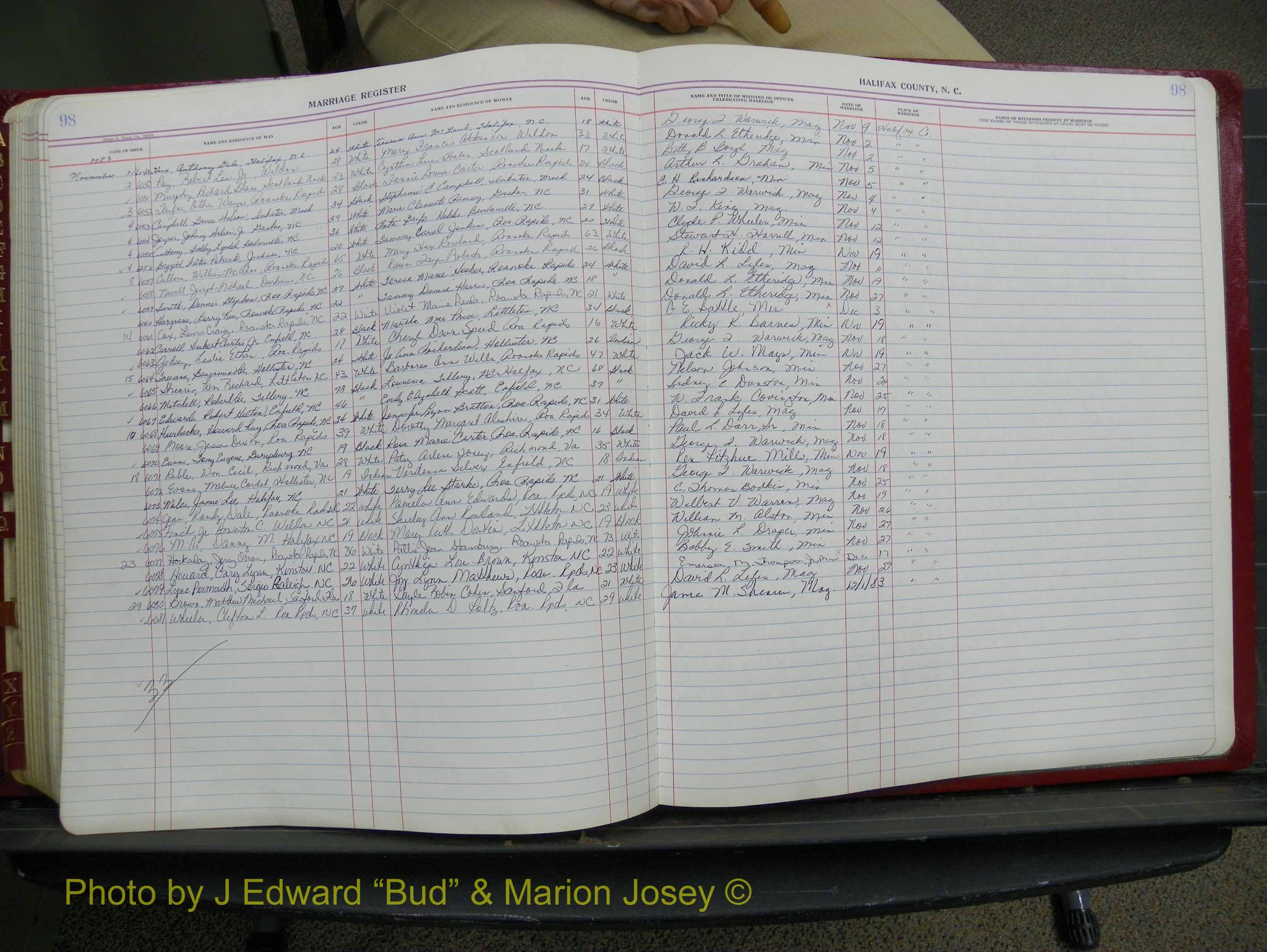 Halifax Marriage Book 18, 1975-1983 P 098.JPG