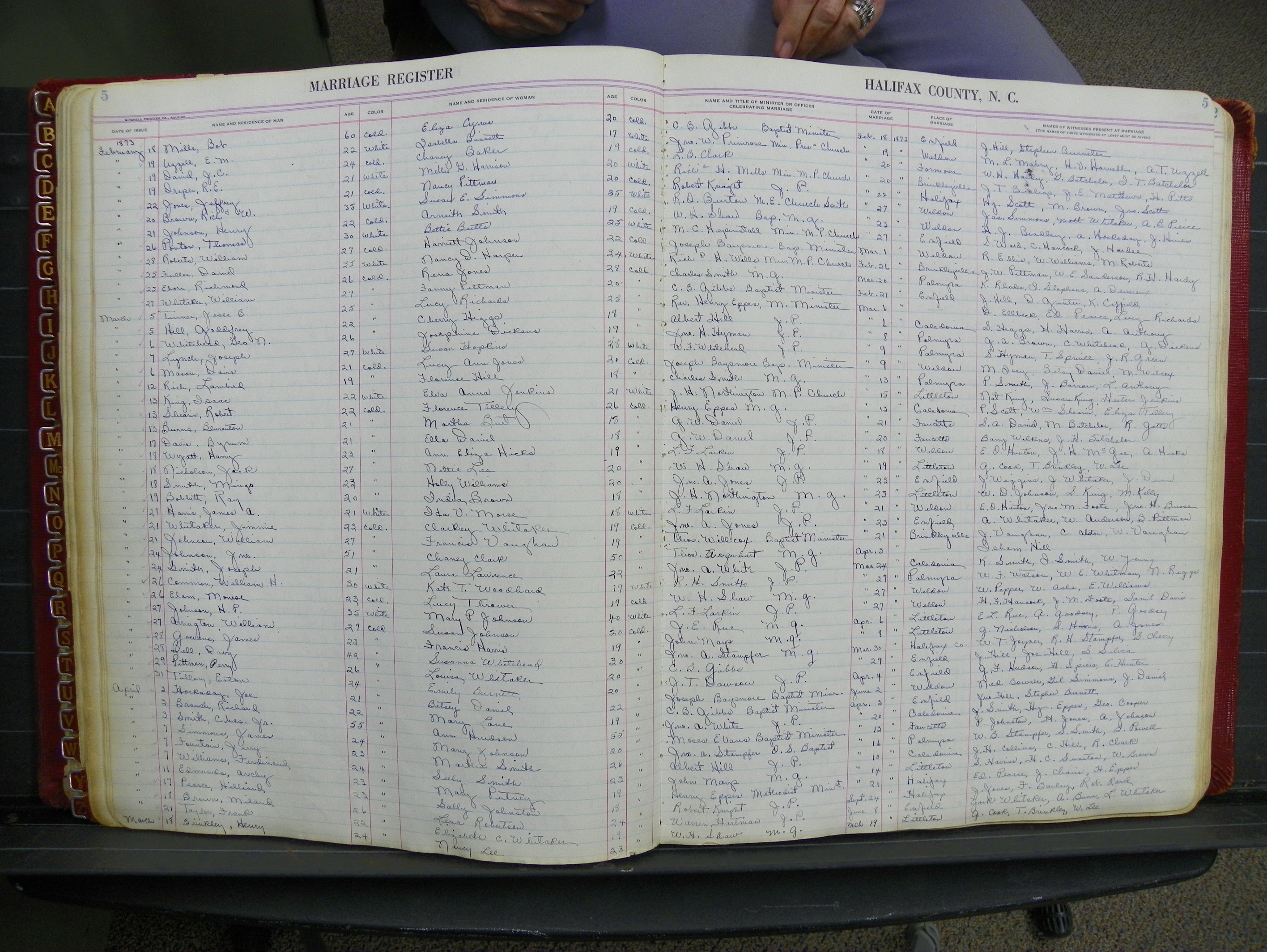 Halifax Marriage Book 2-4, 1872-1894 P 005.JPG