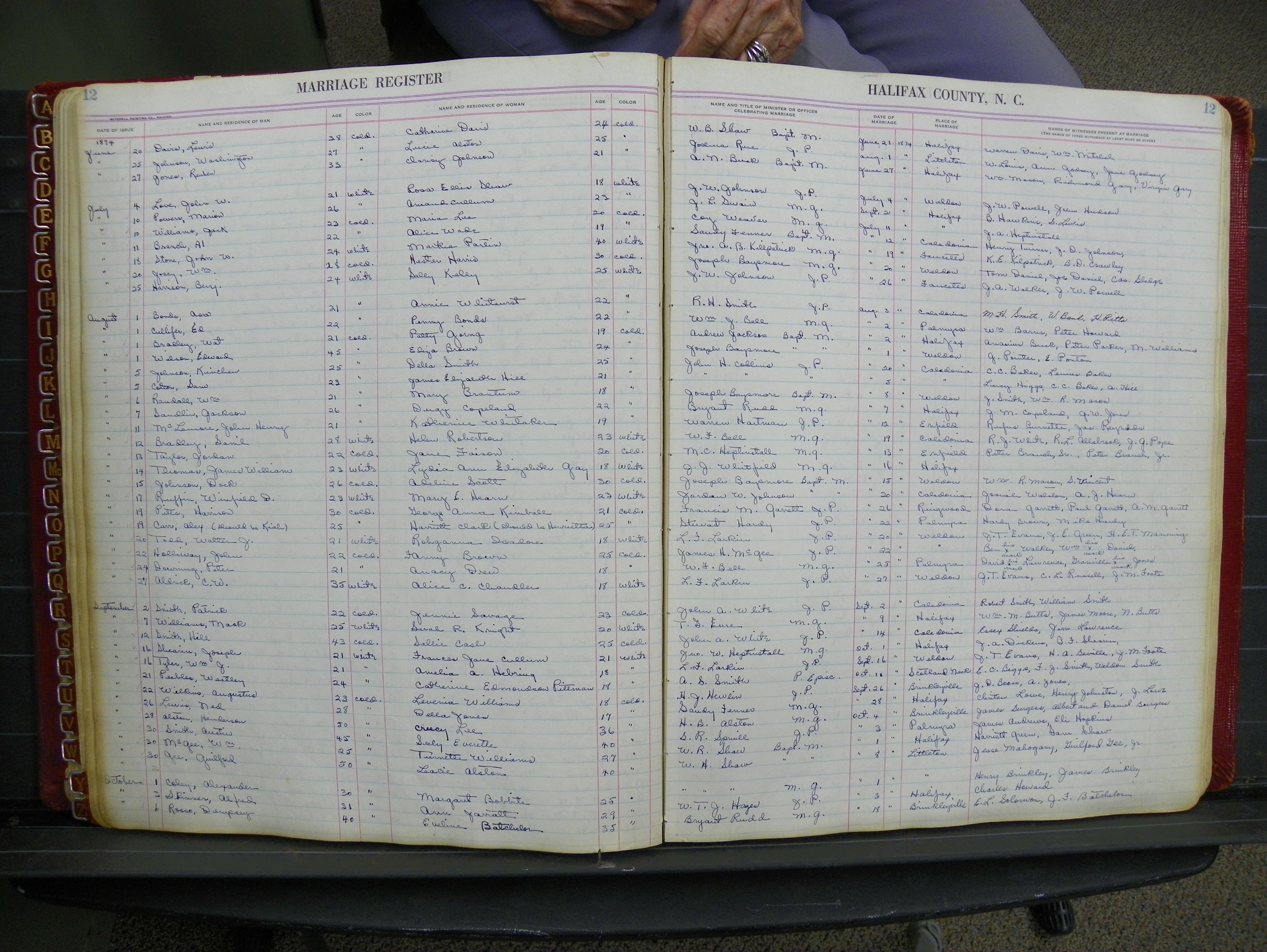 Halifax Marriage Book 2-4, 1872-1894 P 012.JPG