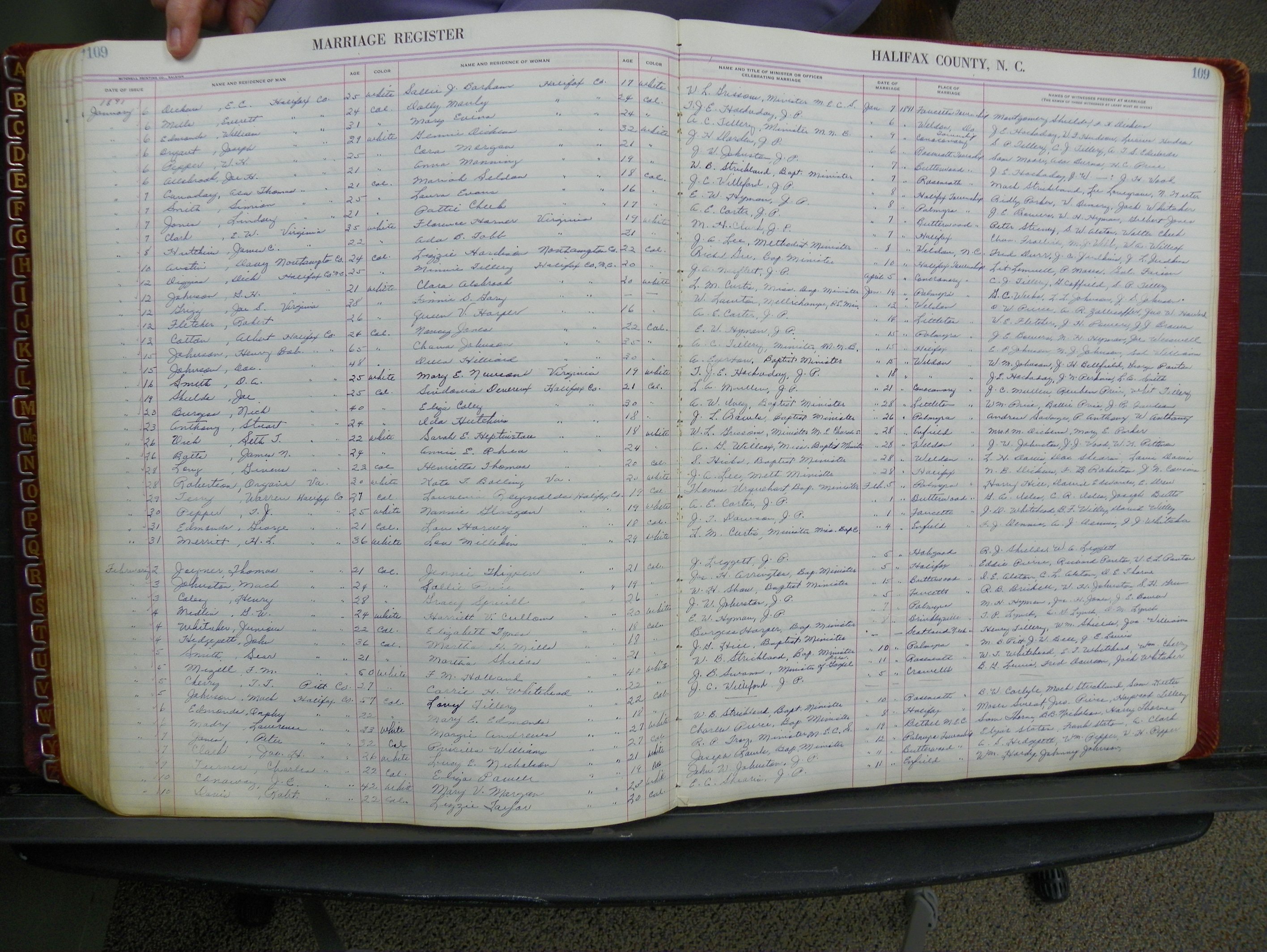 Halifax Marriage Book 2-4, 1872-1894 P 109.JPG