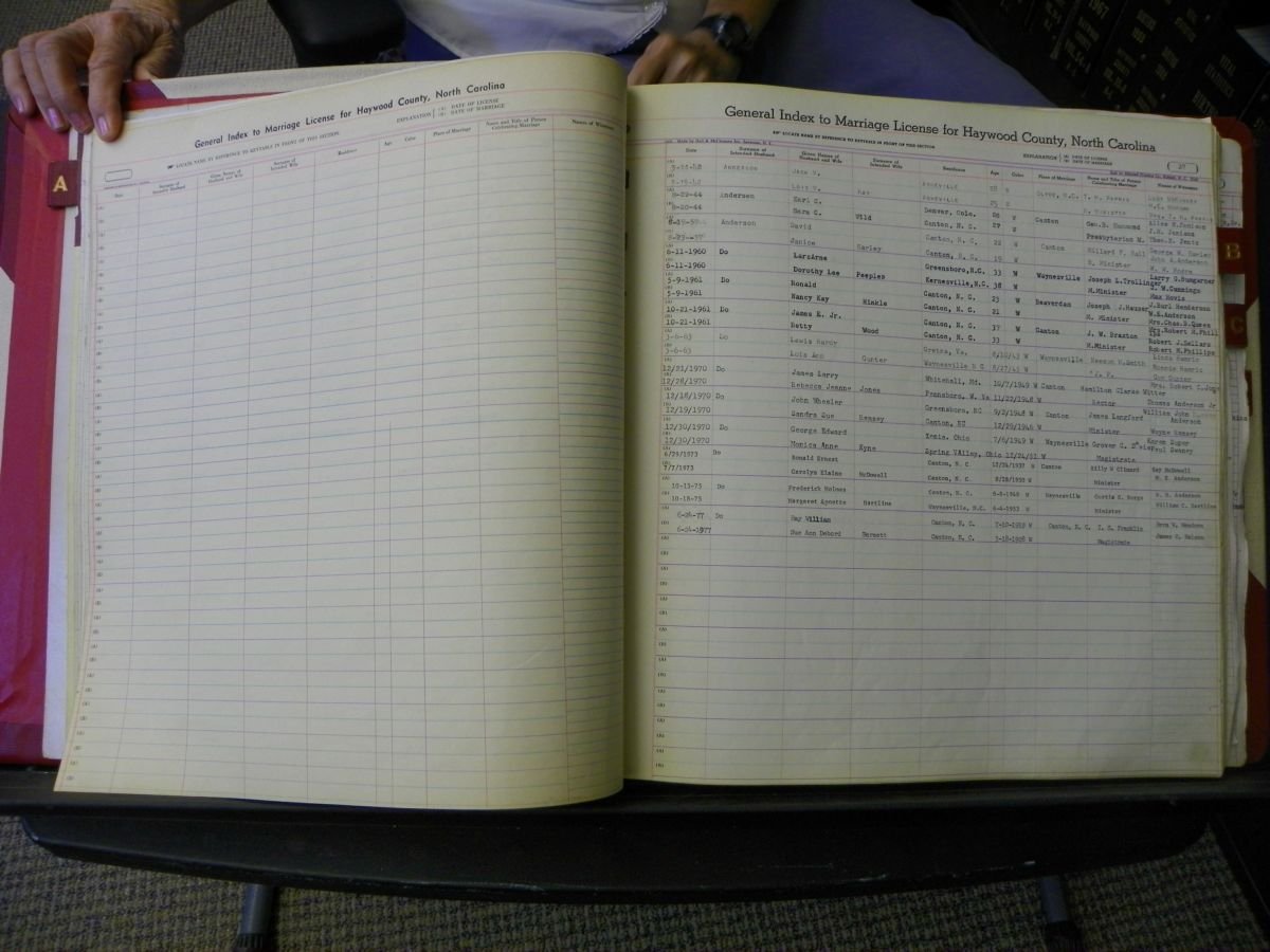 Haywood Marriage Index, 1850- A-E 1939-1978 465.JPG